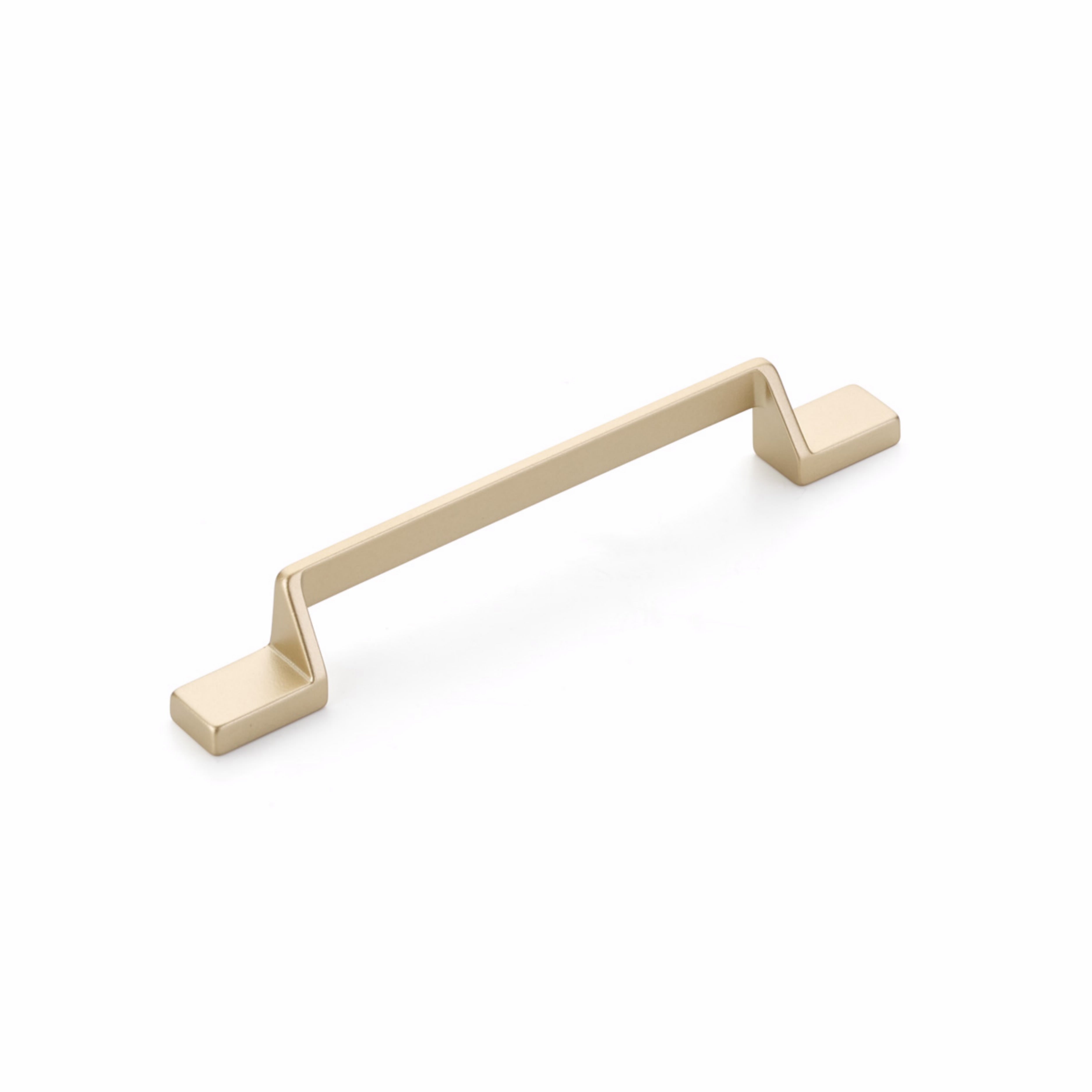 Schaub 455-SB 6-1/4" Center to Center San Marco Cabinet Pull Satin Brass Finish Sparrow Supply