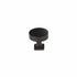 Schaub 469-MB 1-1/4" Diameter Haniburton Cabinet Knob with Square Base Matte Black Finish Sparrow Supply