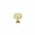 Schaub 469-UNBR 1-1/4" Diameter Haniburton Cabinet Knob with Square Base Unlacquered Brass Finish Sparrow Supply