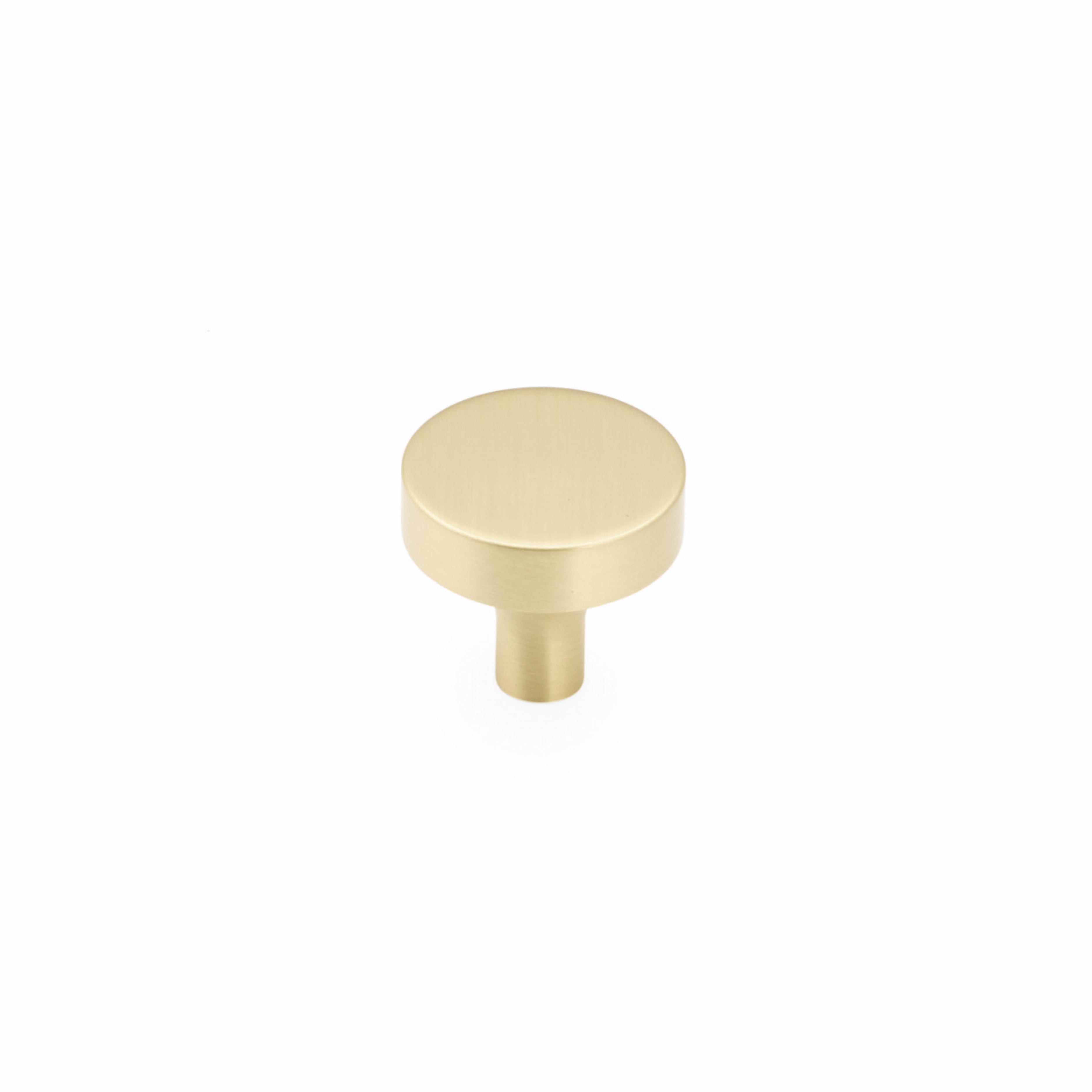 Schaub 470-SB 1-1/4" Diameter Haniburton Cabinet Knob Satin Brass Finish Sparrow Supply