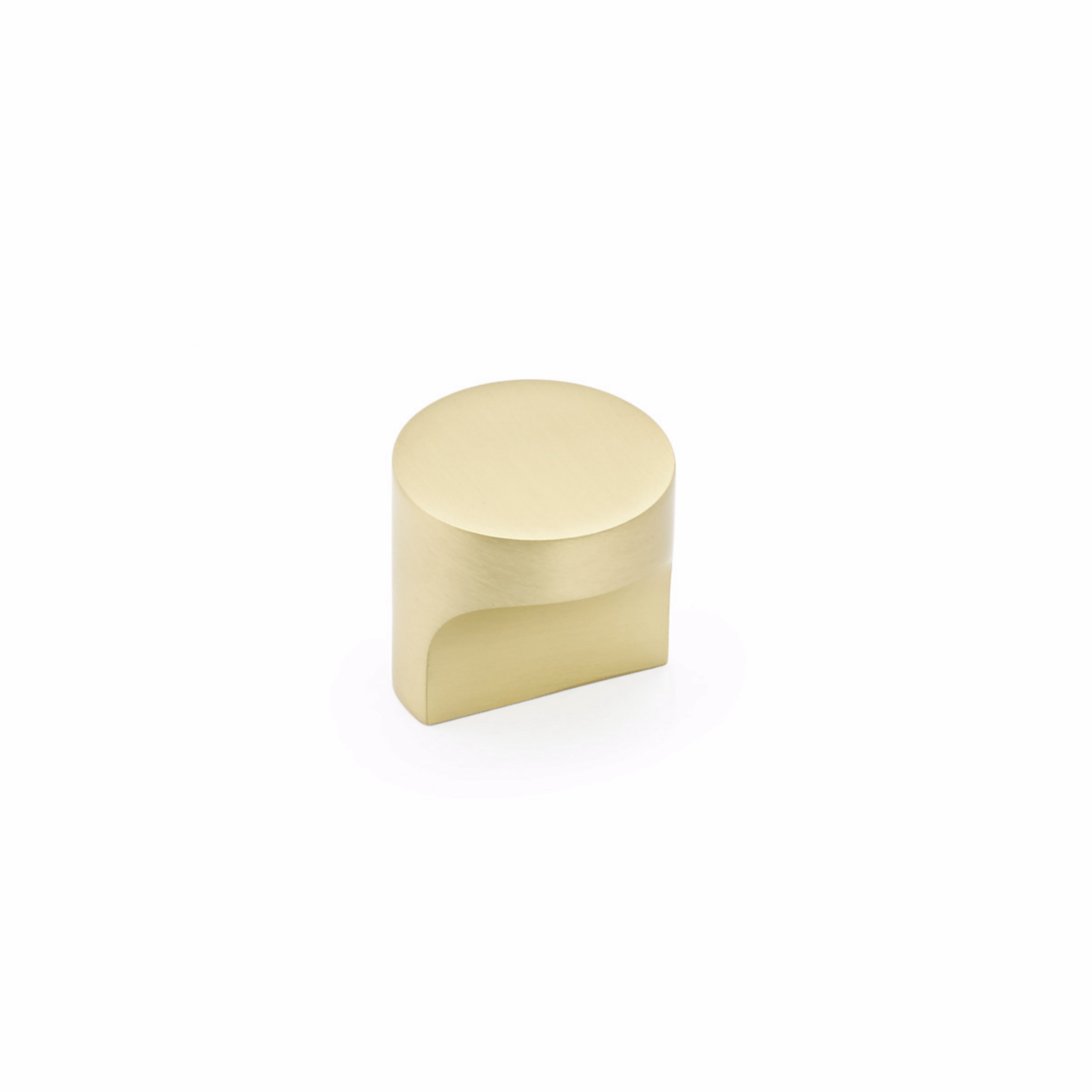 Schaub 471-SB 1-1/4" Diameter Haniburton Cabinet Knob Satin Brass Finish Sparrow Supply