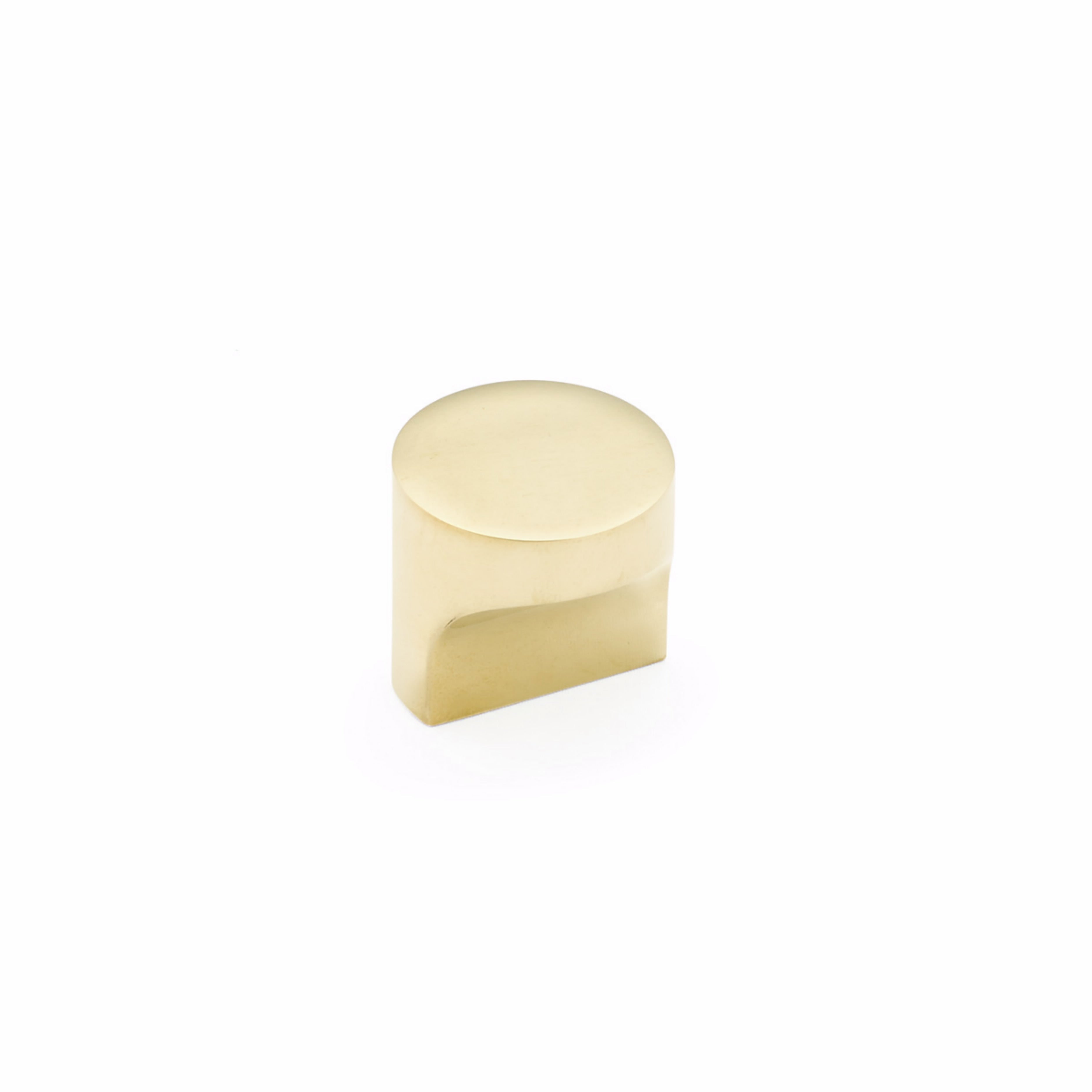 Schaub 471-UNBR 1-1/4" Diameter Haniburton Cabinet Knob Unlacquered Brass Finish Sparrow Supply