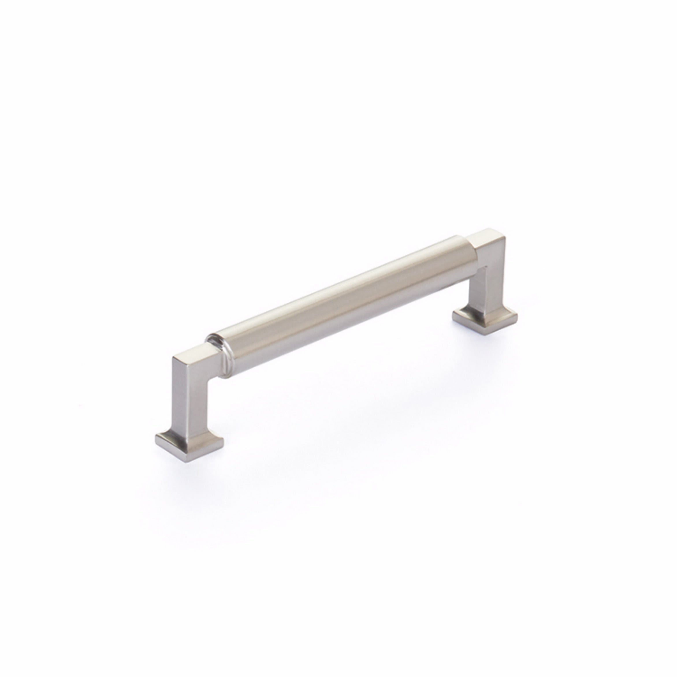 Schaub 475-15 5" Center to Center Haniburton Cabinet Pull Satin Nickel Finish Sparrow Supply