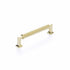 Schaub 475-UNBR 5" Center to Center Haniburton Cabinet Pull Unlacquered Brass Finish Sparrow Supply