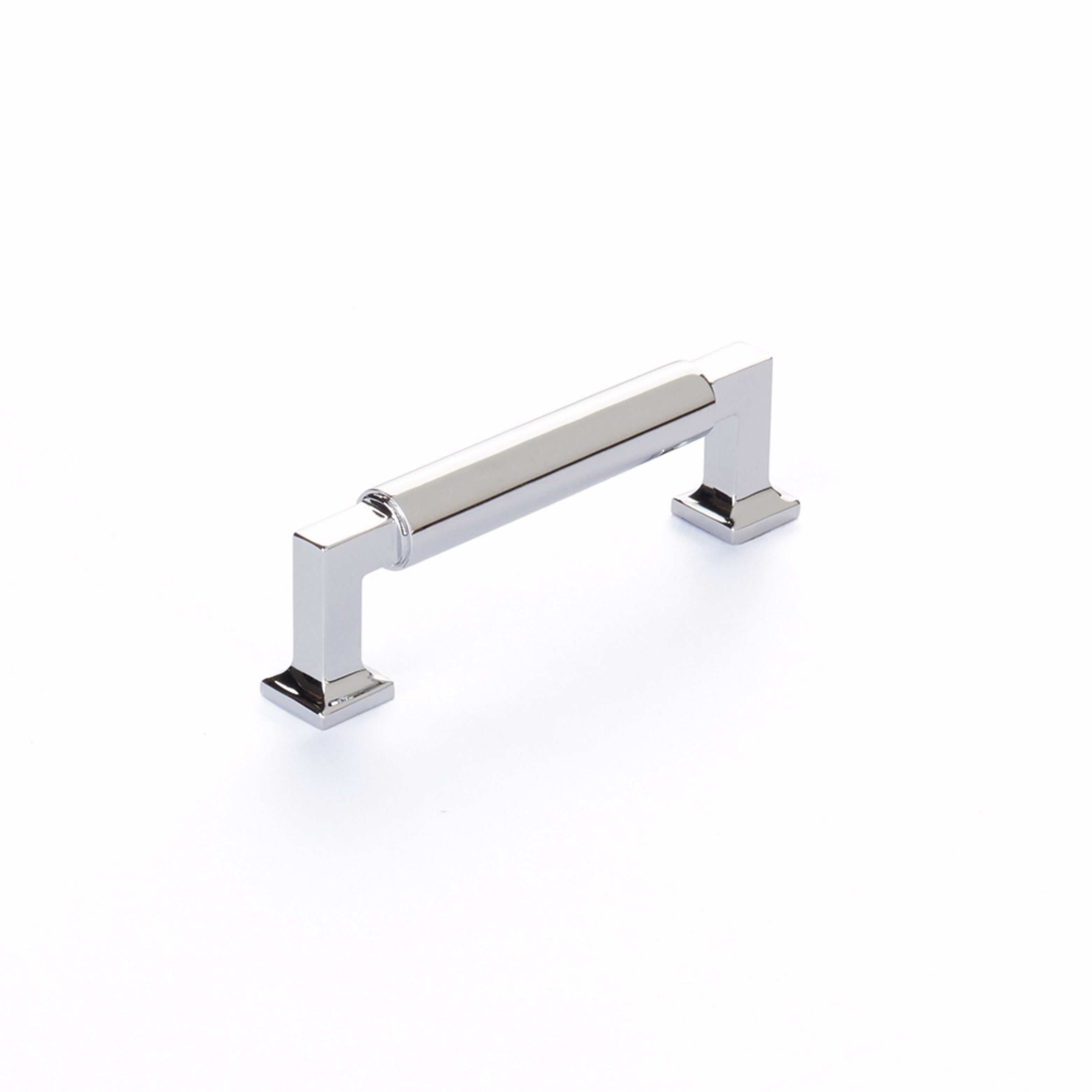 Schaub 477-26 3-1/2" Center to Center Haniburton Cabinet Pull Polished Chrome Finish Sparrow Supply