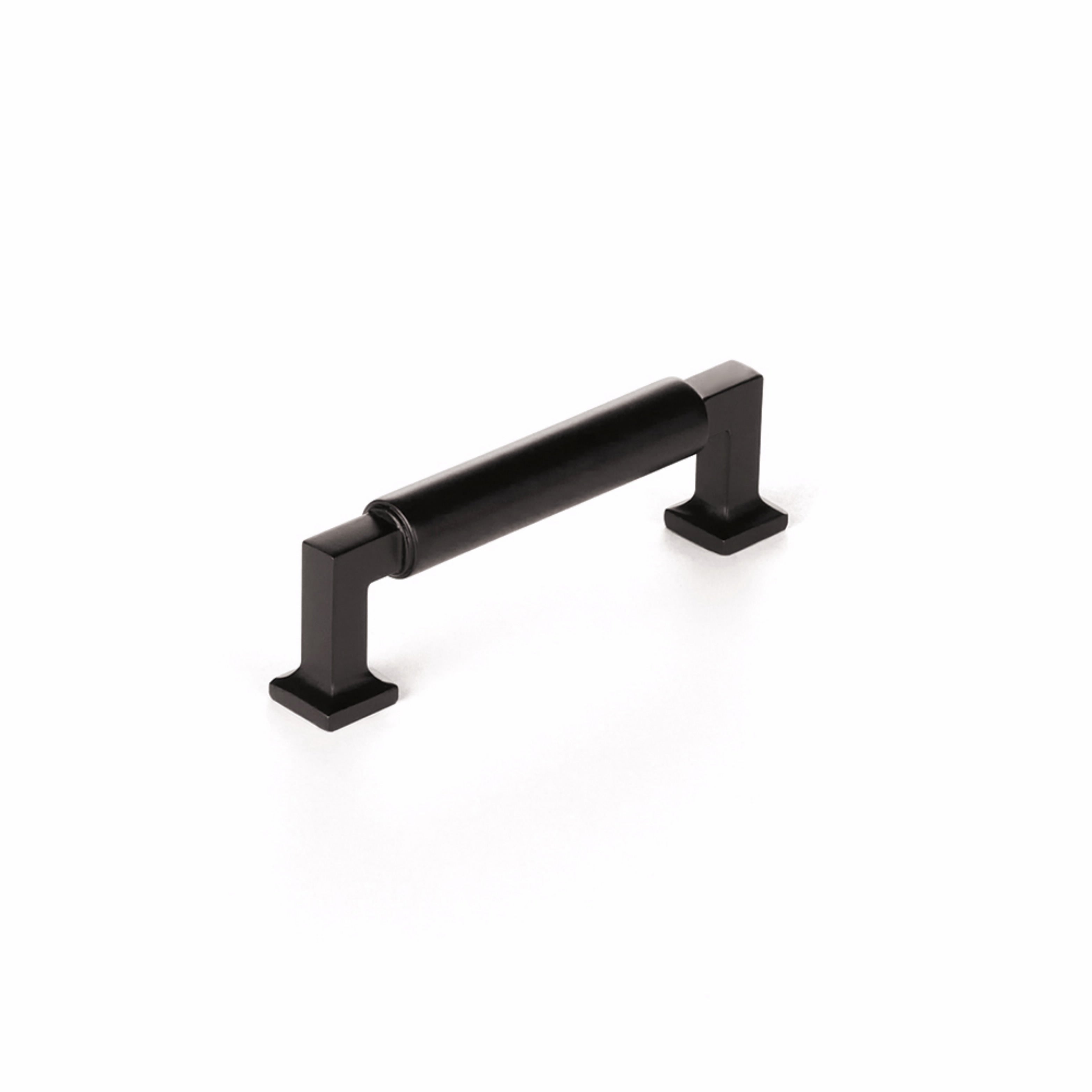 Schaub 477-MB 3-1/2" Center to Center Haniburton Cabinet Pull Matte Black Finish Sparrow Supply