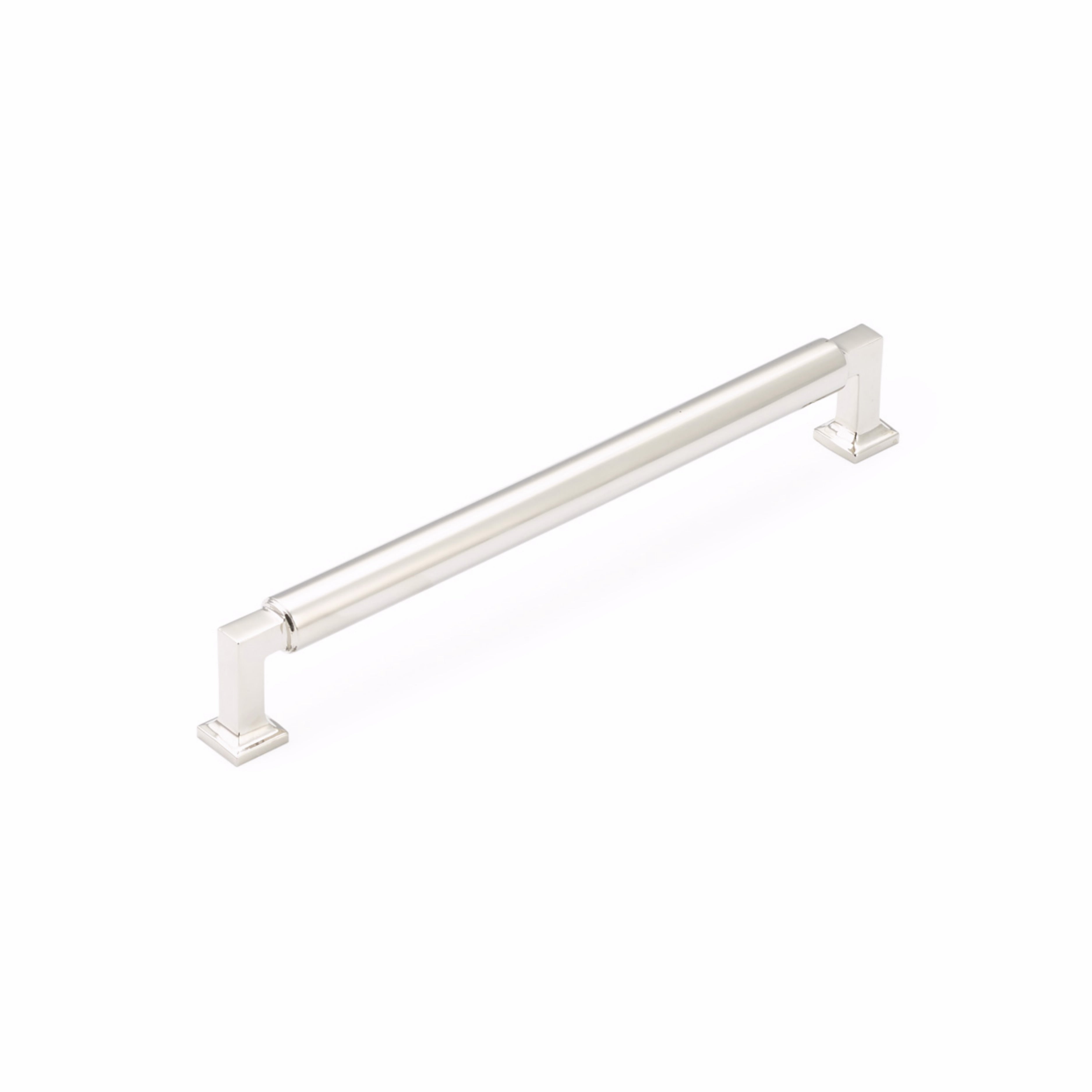 Schaub 478-PN 8" Center to Center Haniburton Cabinet Pull Polished Nickel Finish Sparrow Supply