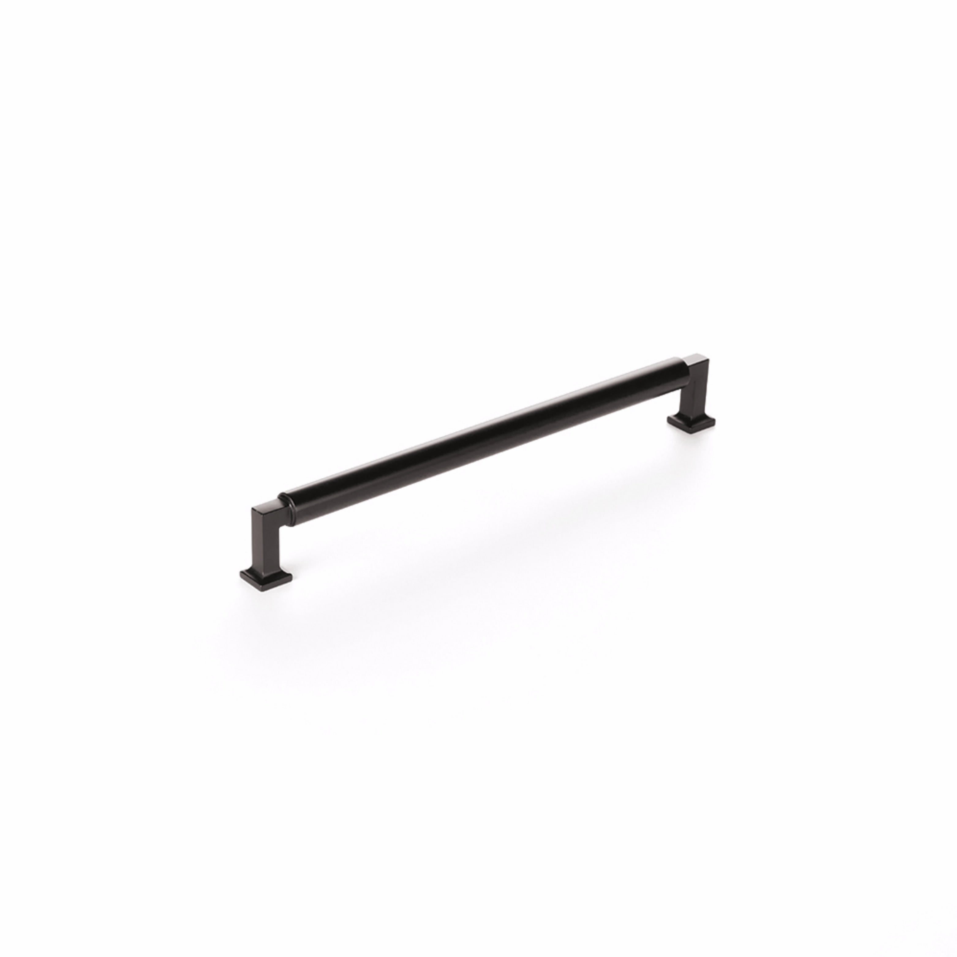 Schaub 480-MB 10" Center to Center Haniburton Cabinet Pull Matte Black Finish Sparrow Supply