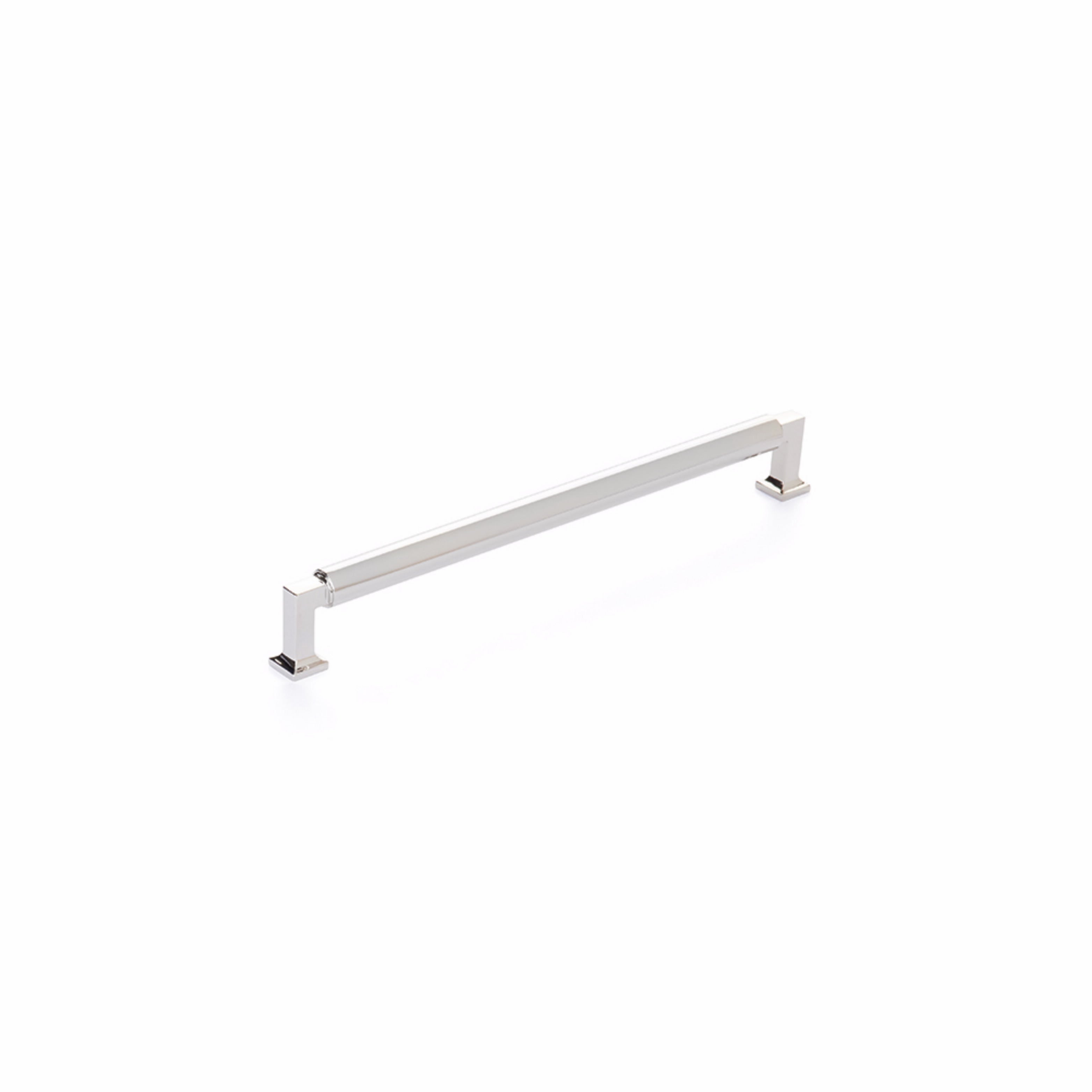 Schaub 480-PN 10" Center to Center Haniburton Cabinet Pull Polished Nickel Finish Sparrow Supply