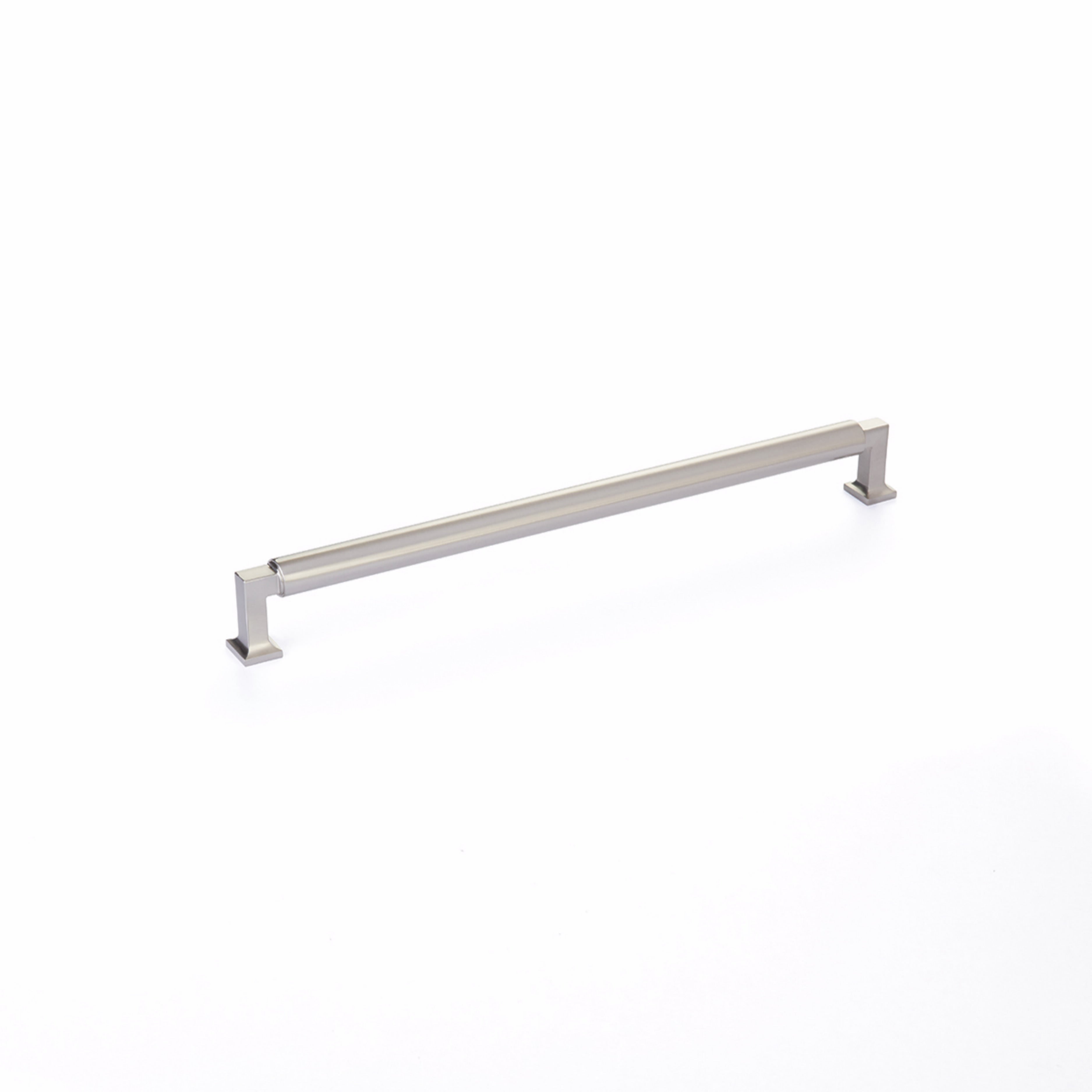 Schaub 481-15 12" Center to Center Haniburton Cabinet Pull Satin Nickel Finish Sparrow Supply