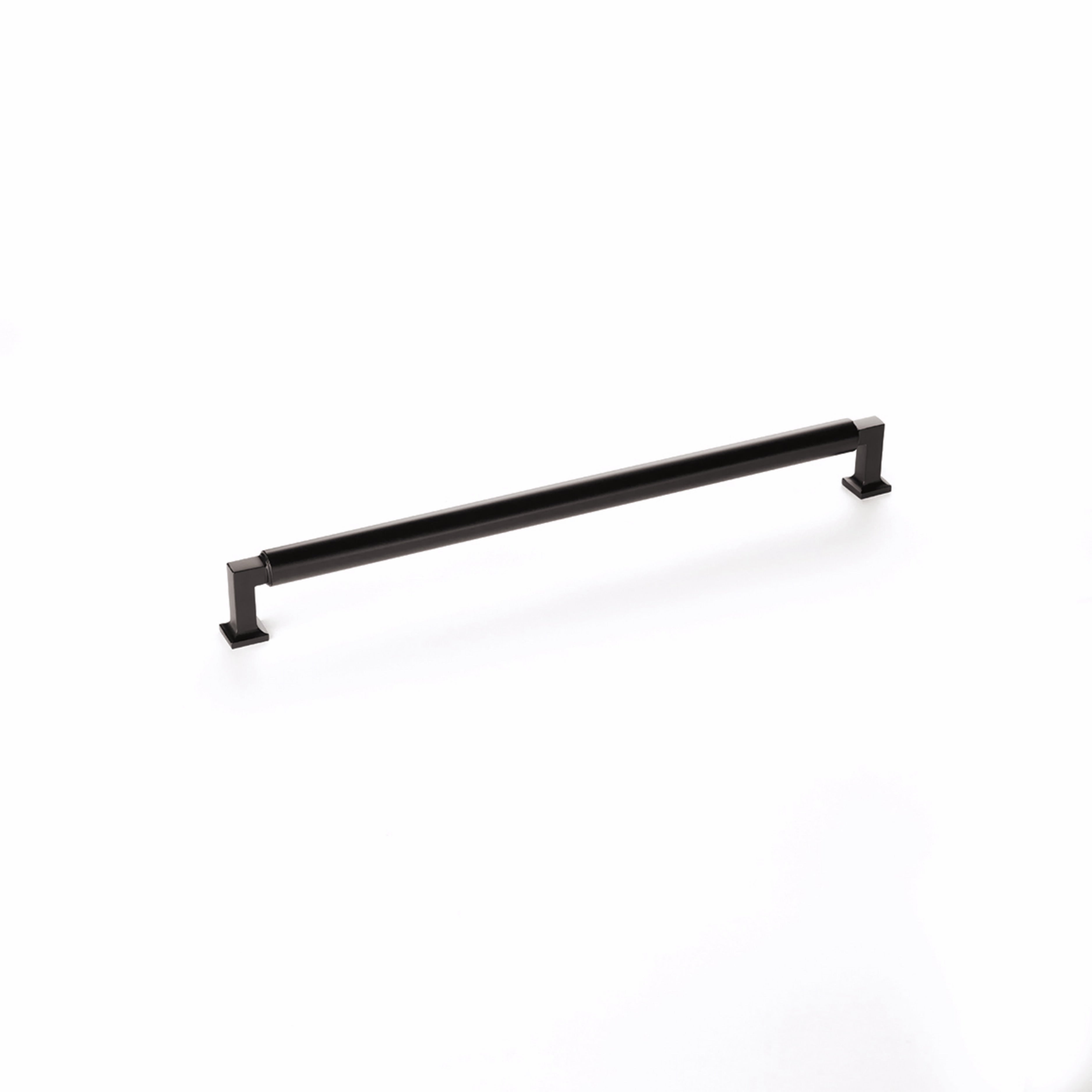 Schaub 481-MB 12" Center to Center Haniburton Cabinet Pull Matte Black Finish Sparrow Supply