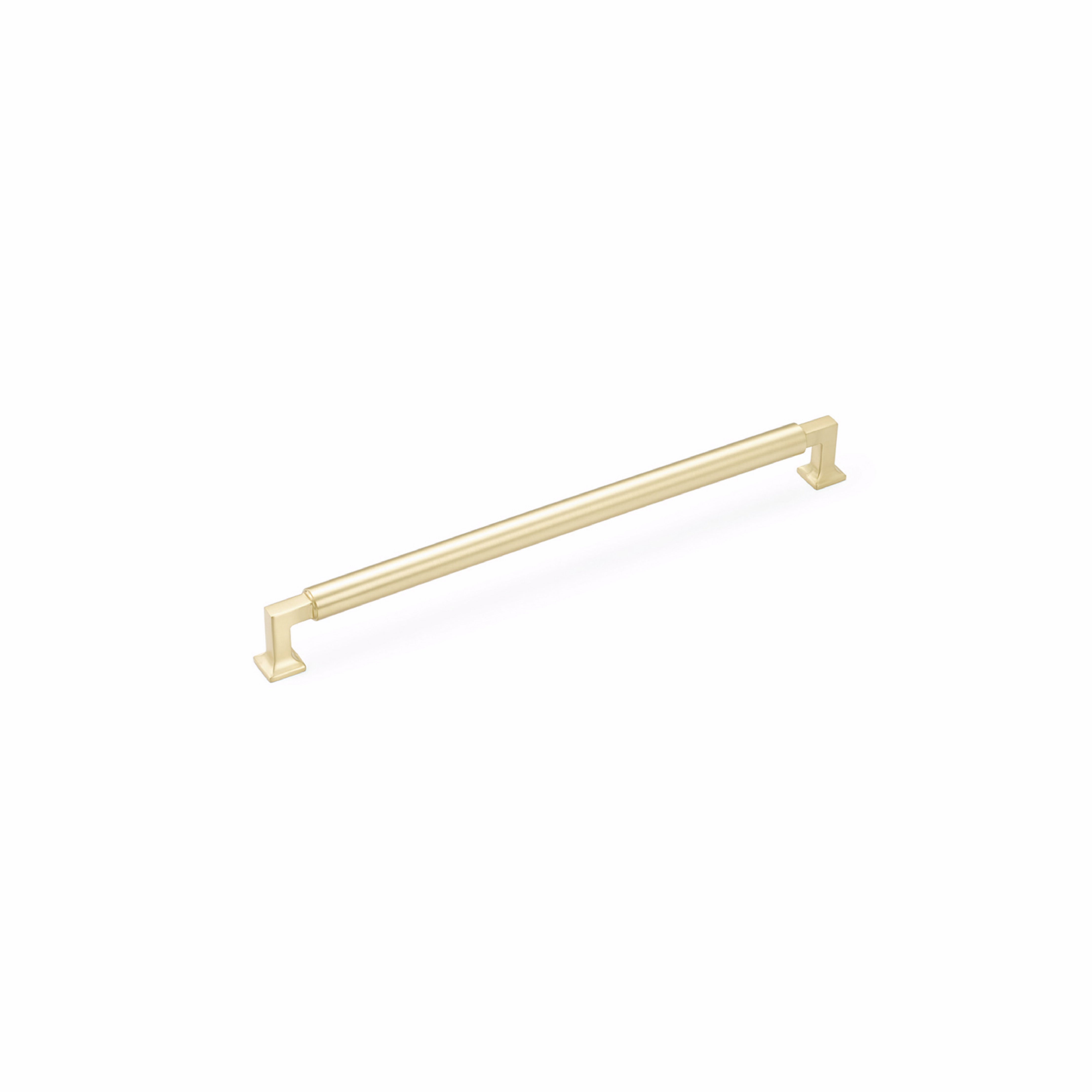 Schaub 482-SB 12" Center to Center Haniburton Appliance Pull Satin Brass Finish Sparrow Supply