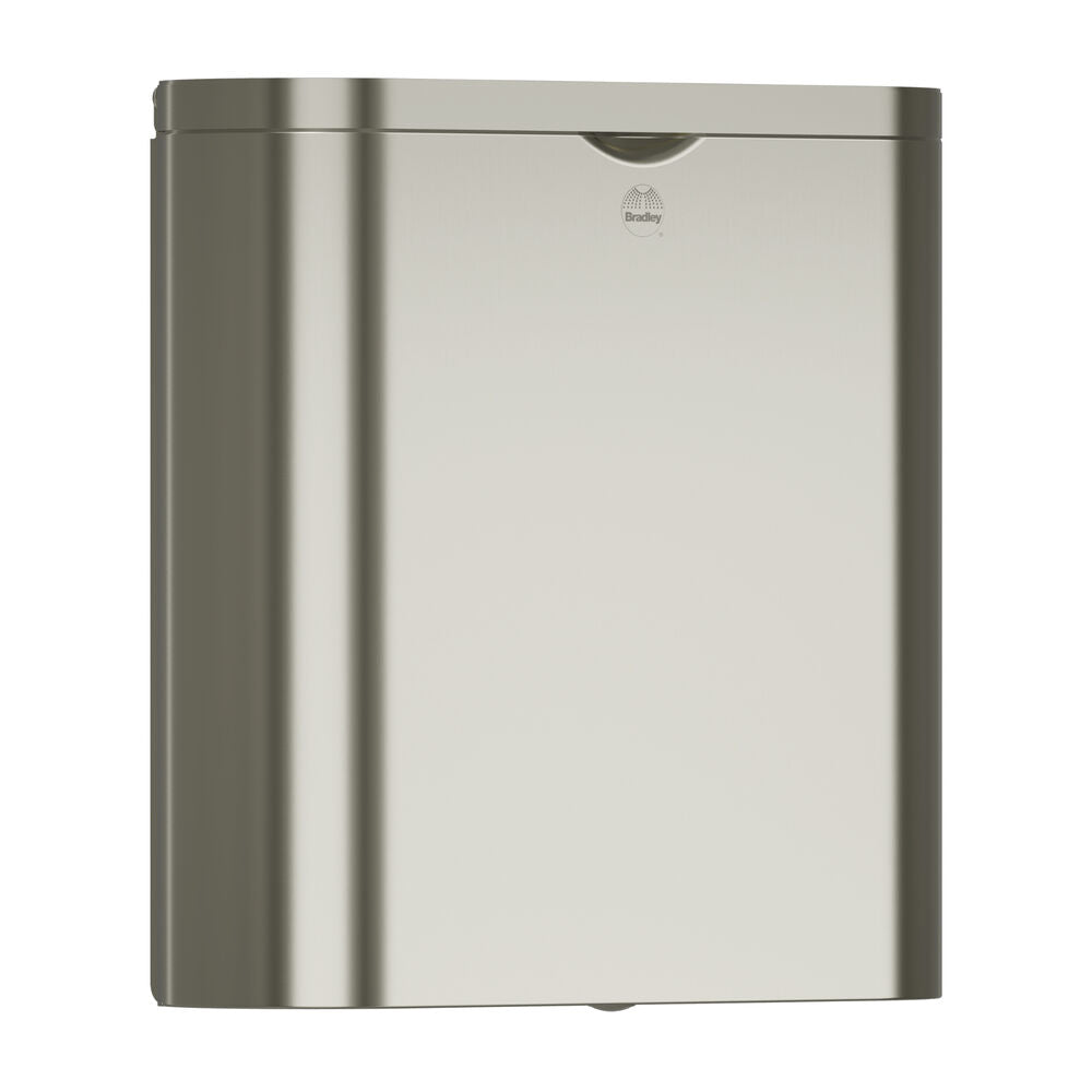 Bradley 4B2-110000-BN Napkin Disposal- Stainless, Surface Mtd Brushed Nickel Sparrow Supply
