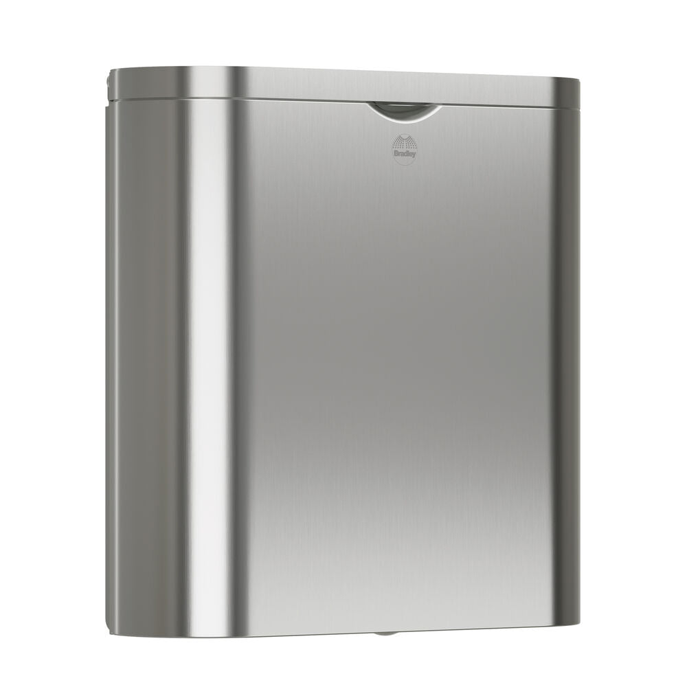 Bradley 4B2-110000-BS Napkin Disposal- Stainless, Surface Mtd Brushed Stainless Sparrow Supply