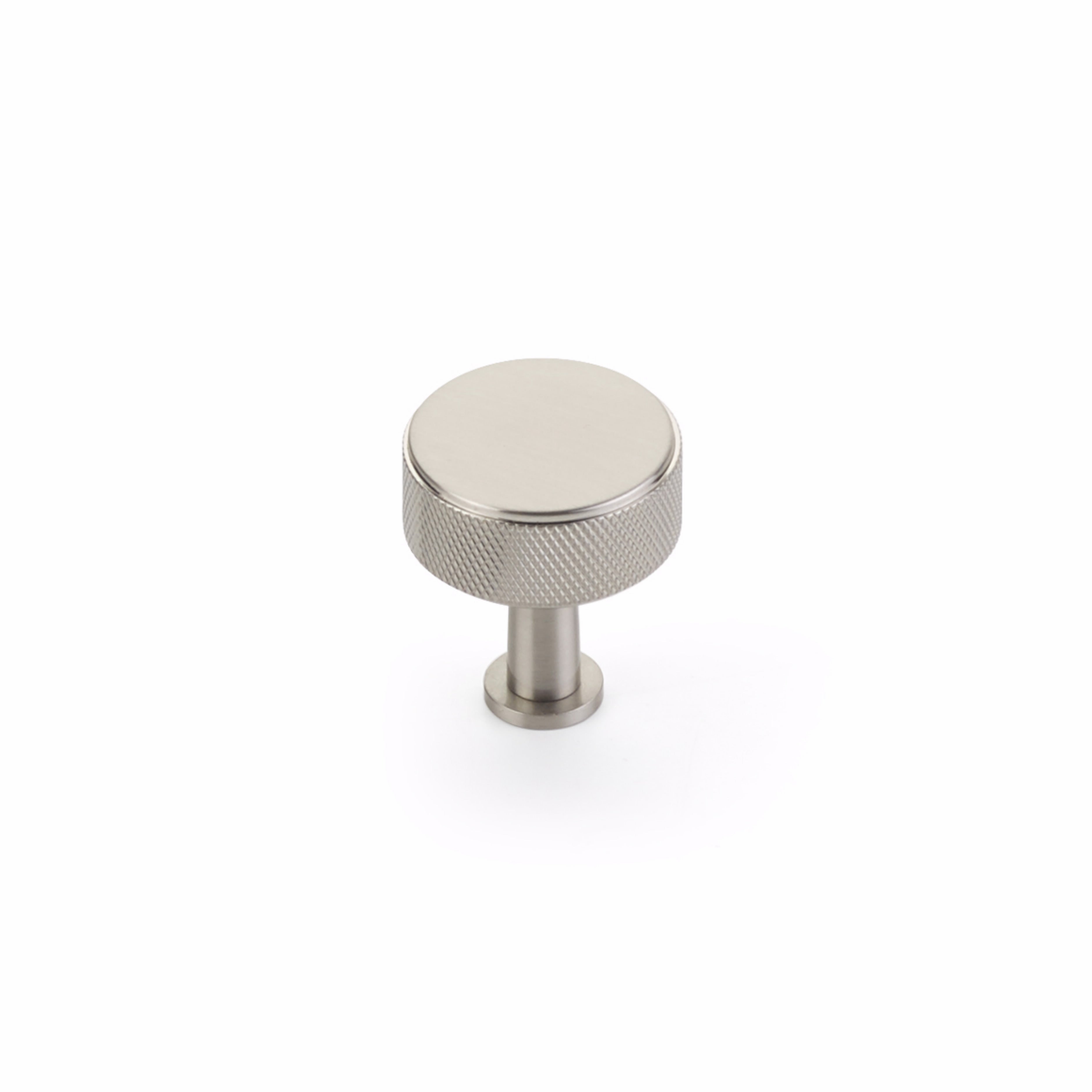 Schaub 5002-BN 1-1/4" Center to Center Pub House Knurled Cabinet Knob Brushed Nickel Finish Sparrow Supply