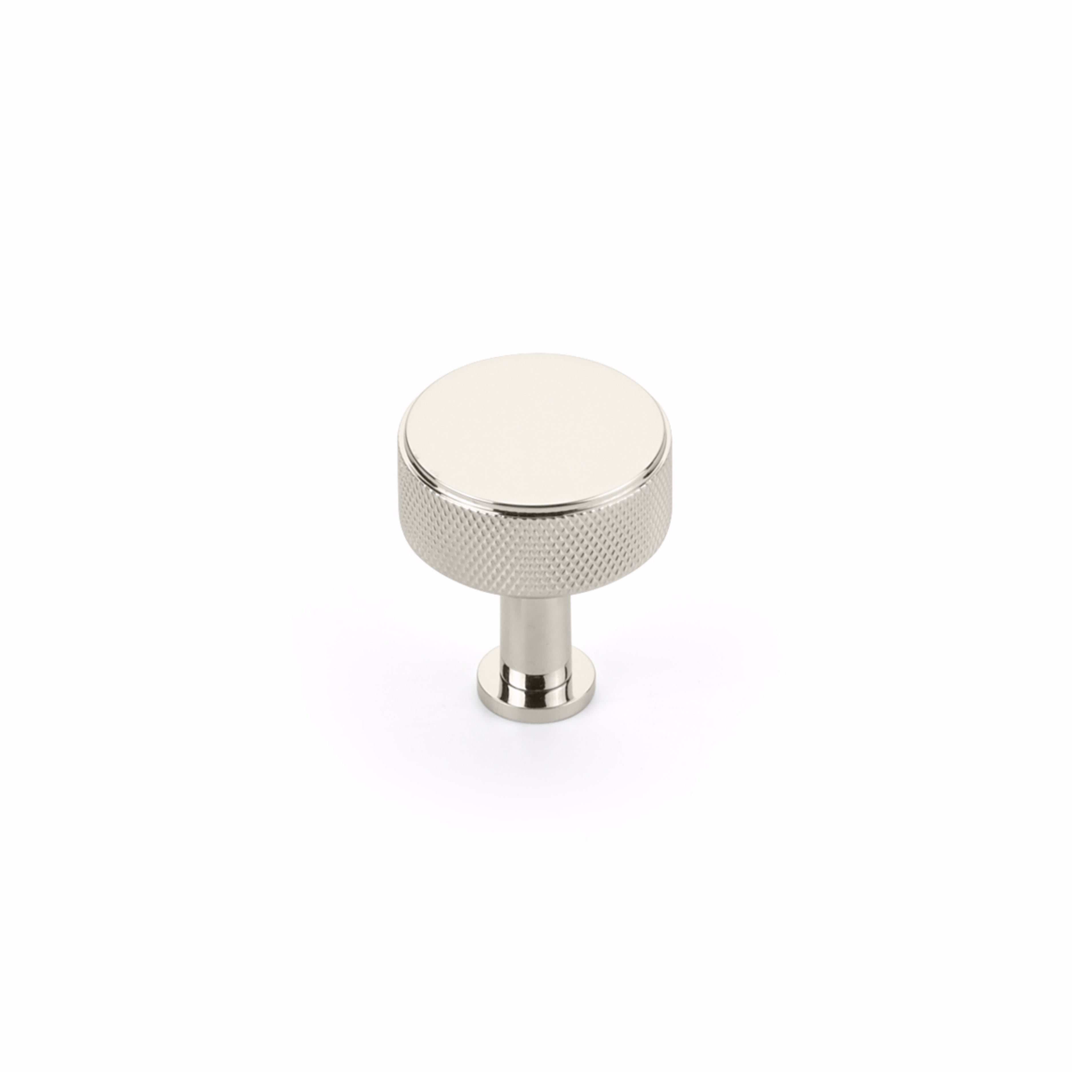 Schaub 5002-PN 1-1/4" Center to Center Pub House Knurled Cabinet Knob Polished Nickel Finish Sparrow Supply