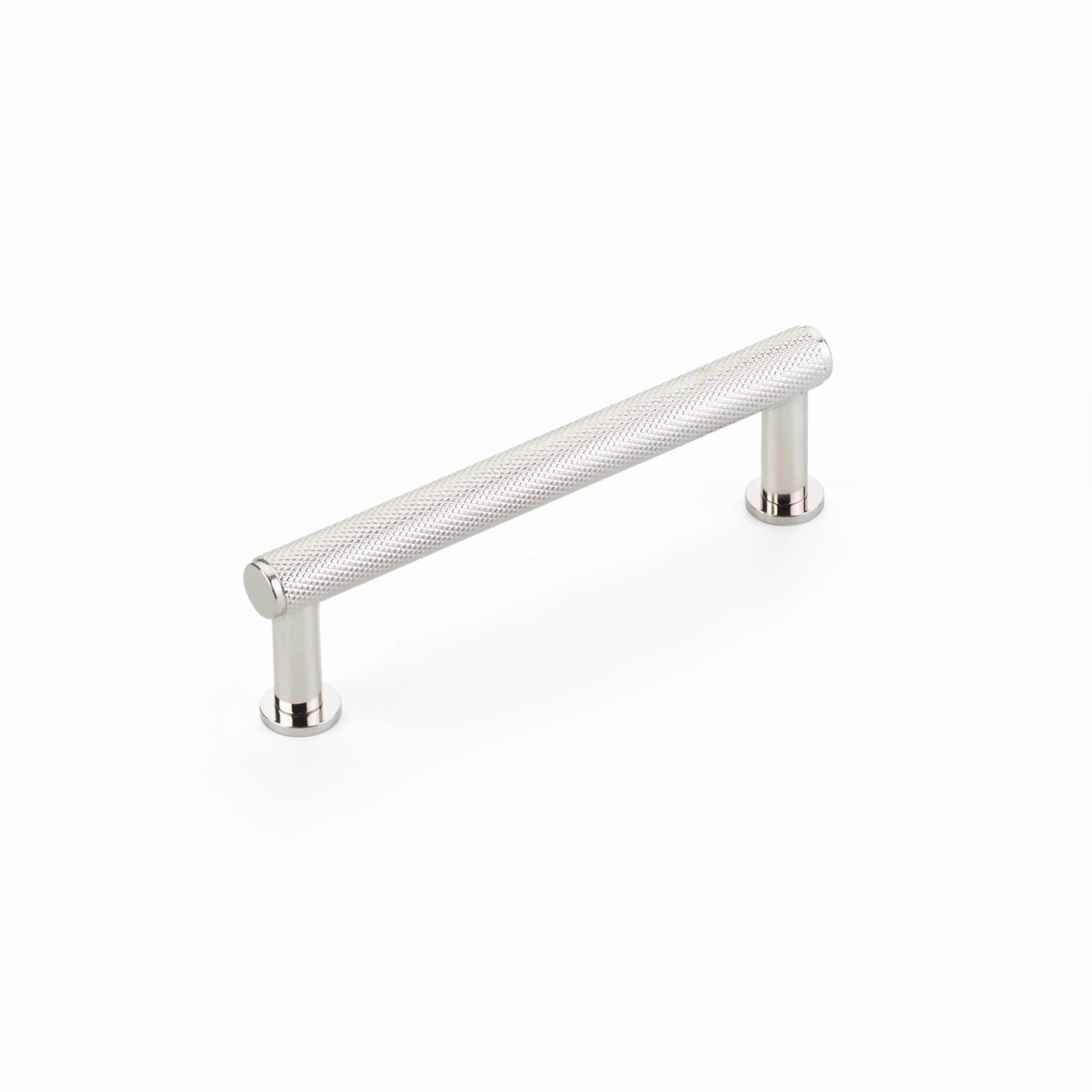 Schaub 5004-PN 4" Center to Center Pub House Knurled Cabinet Pull Polished Nickel Finish Sparrow Supply