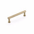 Schaub 5004-SSB 4" Center to Center Pub House Knurled Cabinet Pull Signature Satin Brass Finish Sparrow Supply