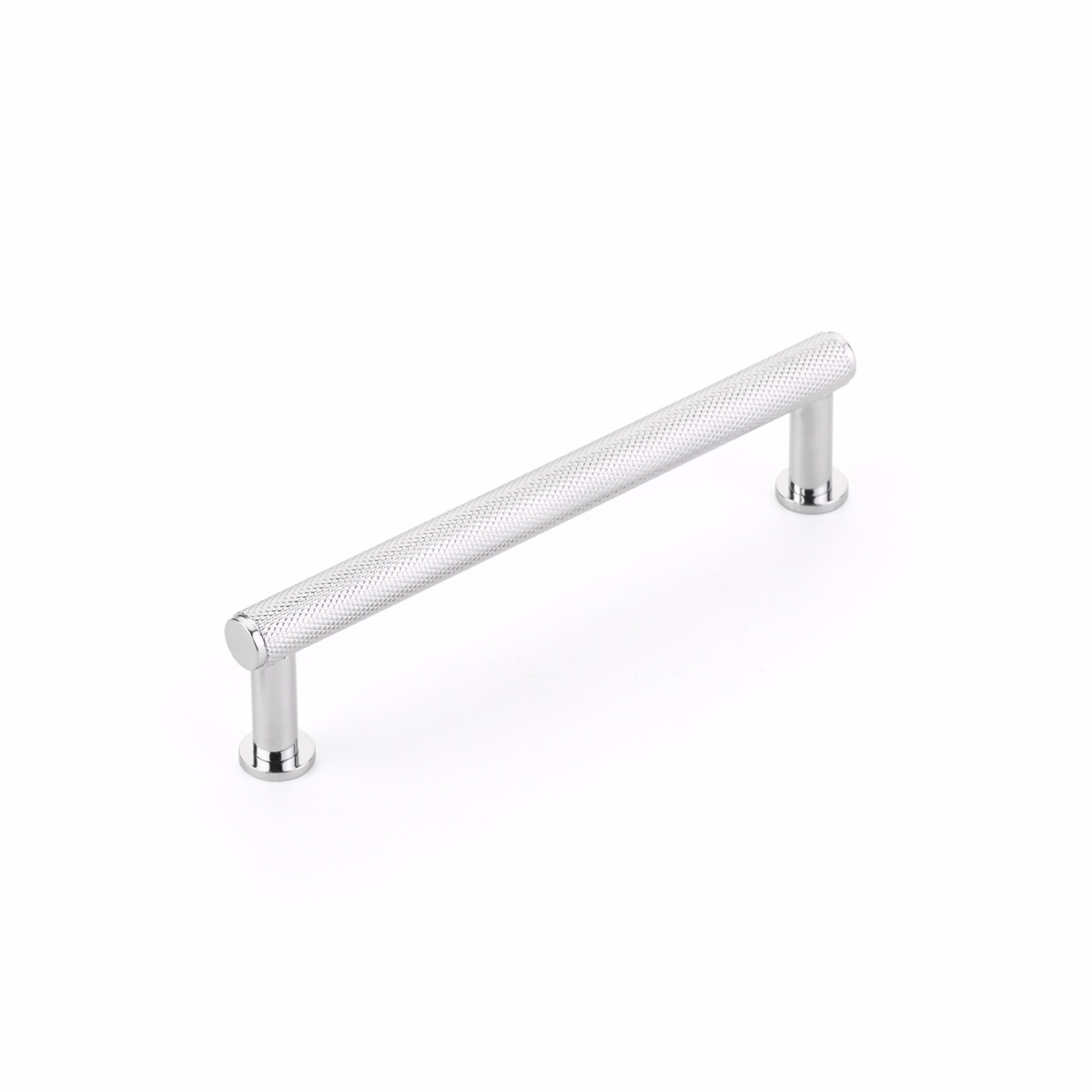 Schaub 5005-26 5" Center to Center Pub House Knurled Cabinet Pull Polished Chrome Finish Sparrow Supply