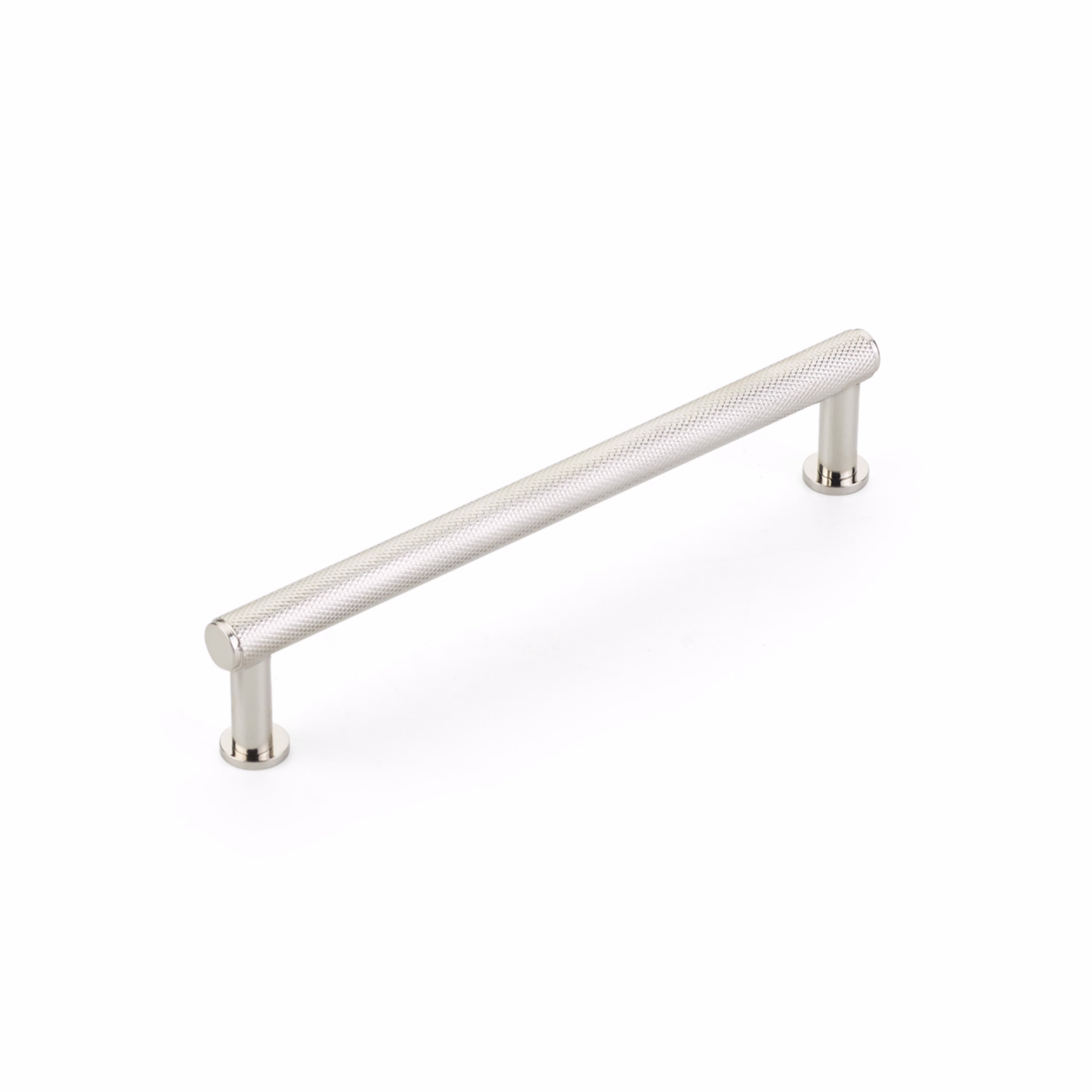Schaub 5006-PN 6" Center to Center Pub House Knurled Cabinet Pull Polished Nickel Finish Sparrow Supply