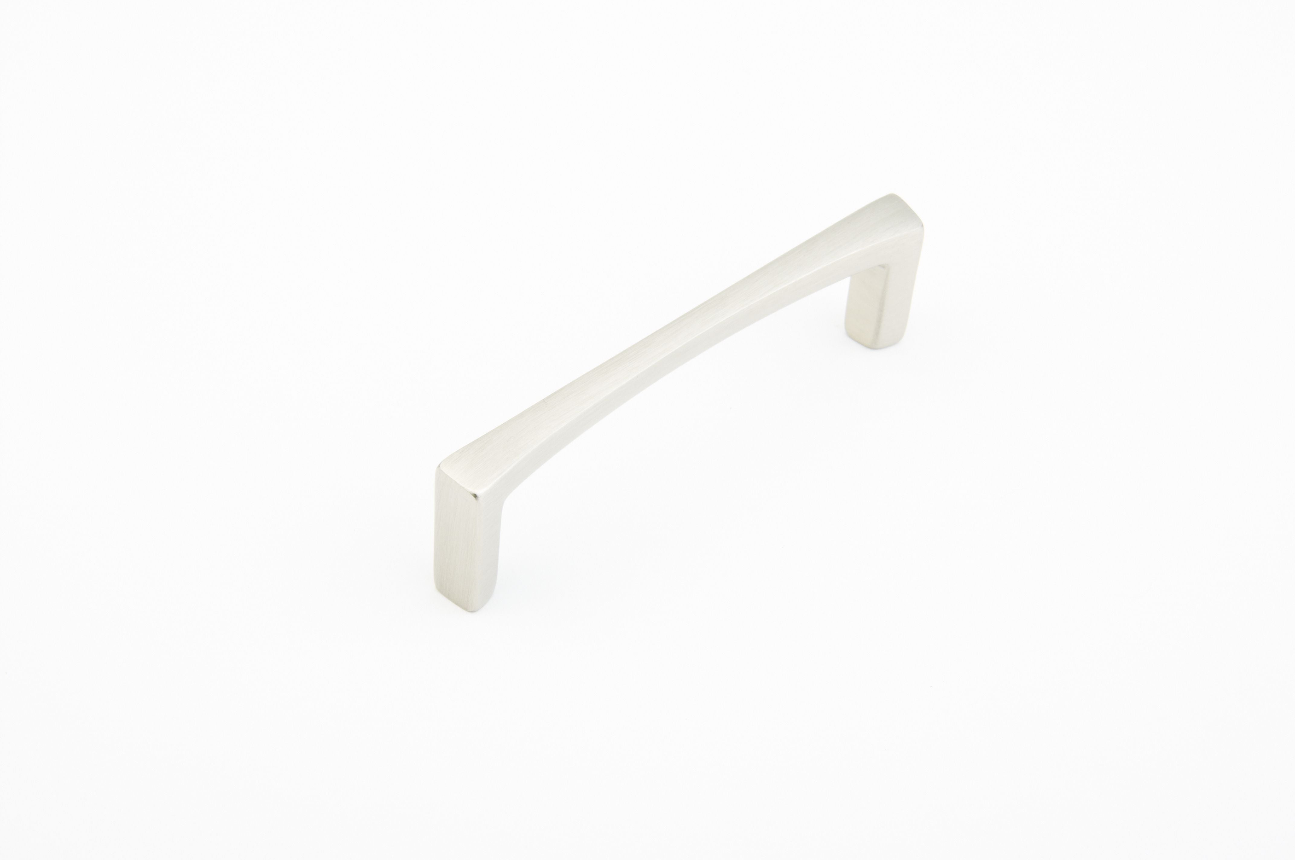 Schaub 501-15 4" Center to Center Italian Contemporary Cabinet Pull Satin Nickel Finish Sparrow Supply