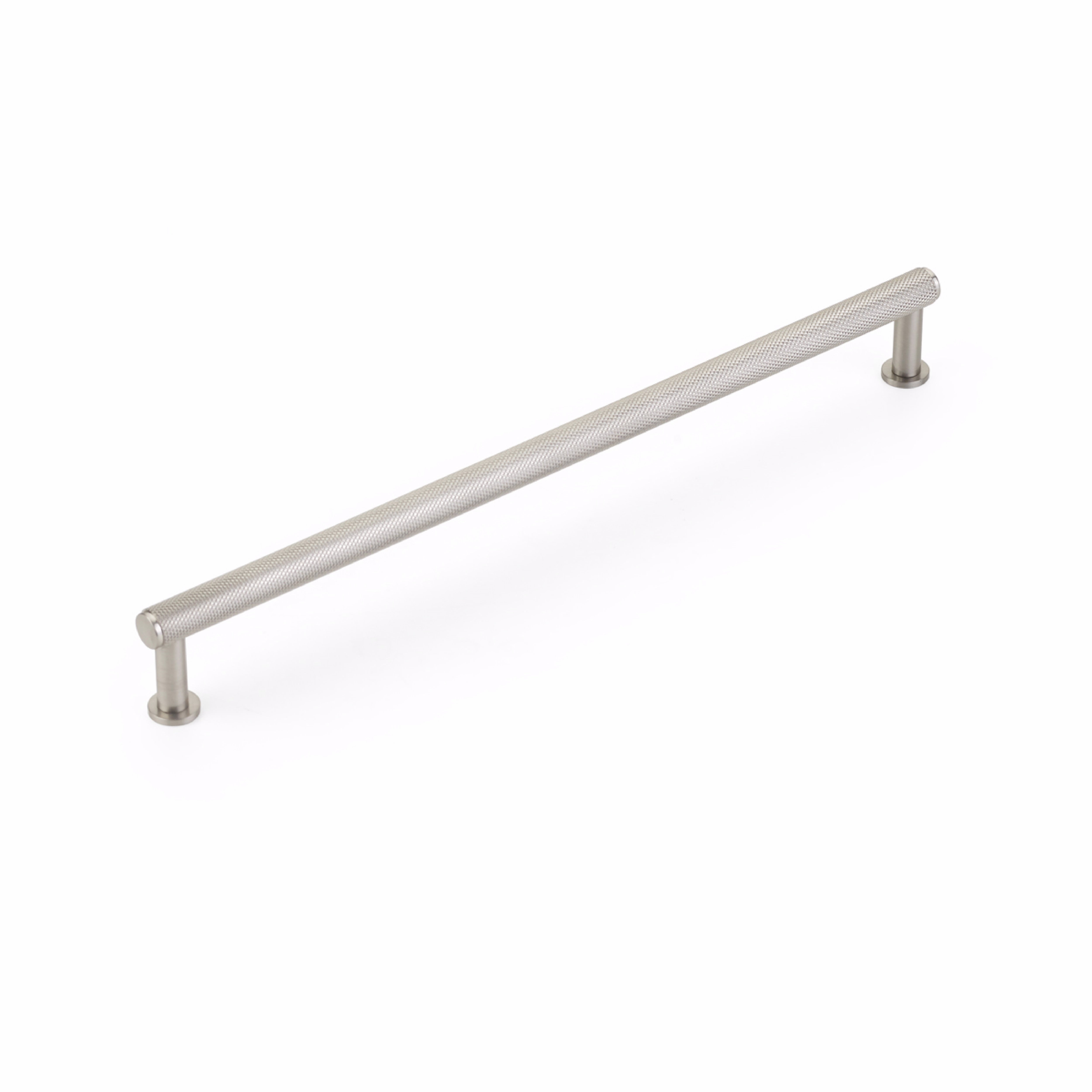 Schaub 5010-BN 10" Center to Center Pub House Knurled Cabinet Pull Brushed Nickel Finish Sparrow Supply