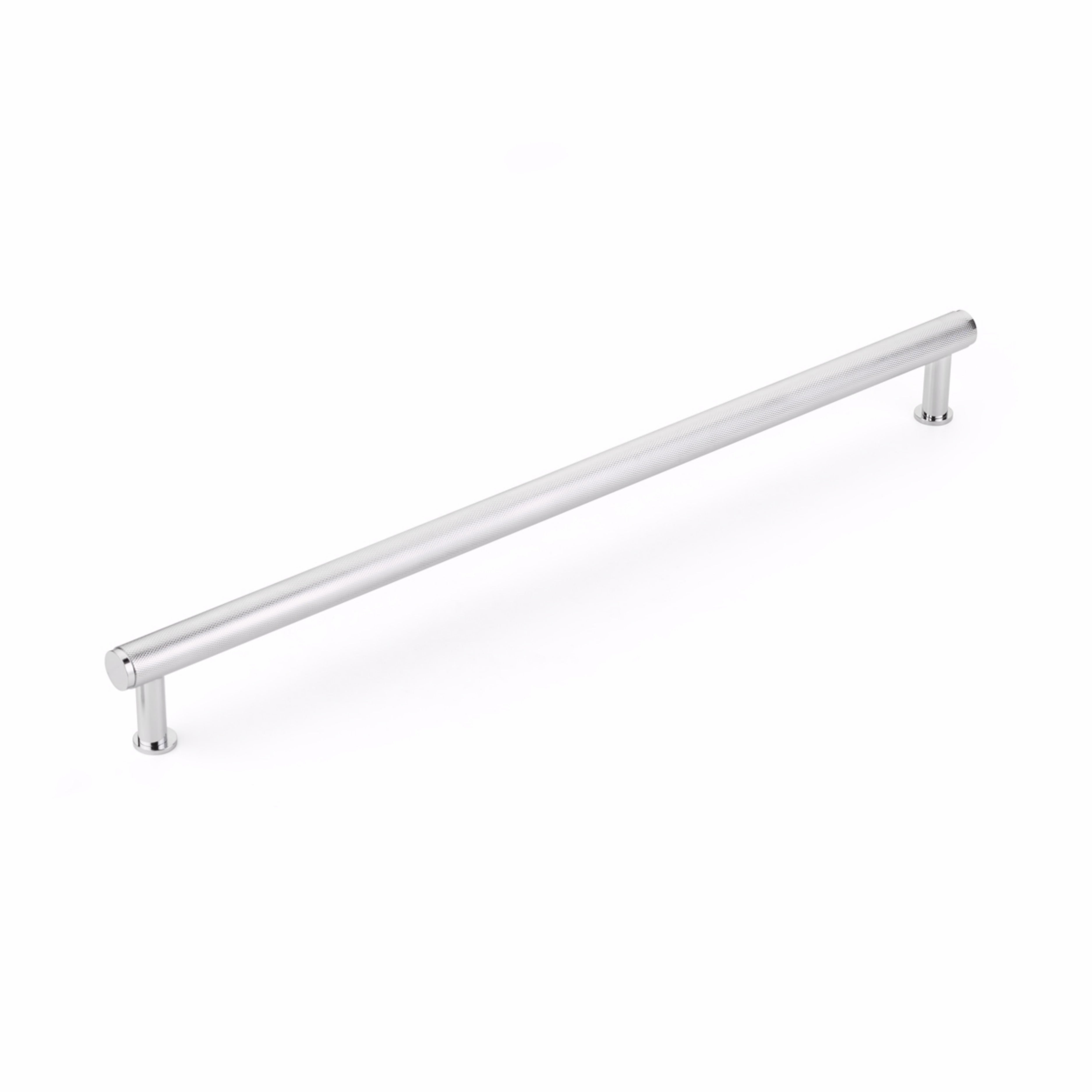 Schaub 5018A-26 18" Center to Center Pub House Knurled Appliance Pull Polished Chrome Finish Sparrow Supply