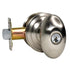 Emtek 5100EUS15 Egg Knob 2-3/8" and 2-3/4" Backset Keyed Entry with Regular Rose for 1-3/8" to 2-1/16" Door Satin Nickel Finish Sparrow Supply