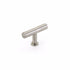 Schaub 5101-BN 2" Pub House T Cabinet Knob Brushed Nickel Finish Sparrow Supply