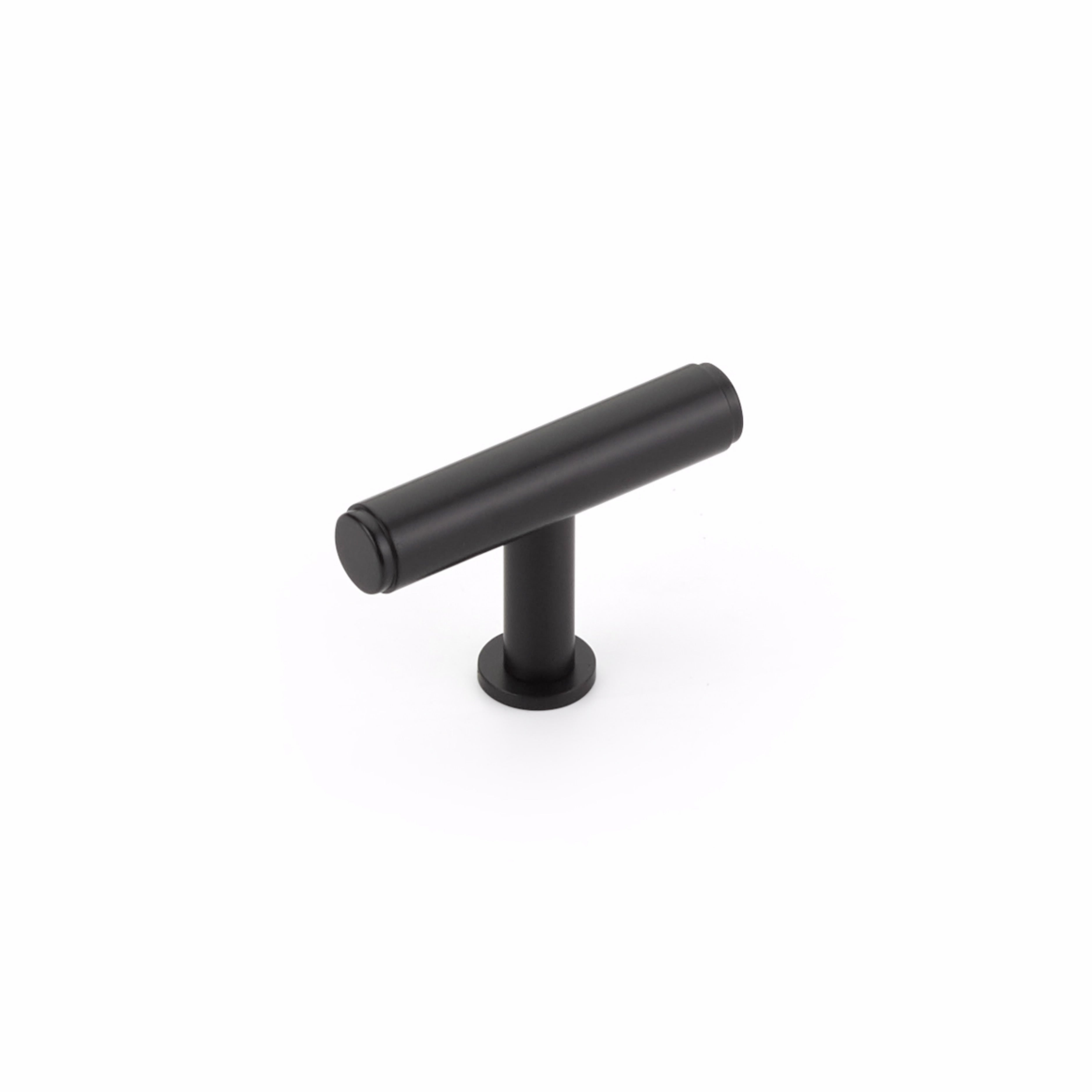 Schaub 5101-MB 2" Pub House T Cabinet Knob Matte Black Finish Sparrow Supply