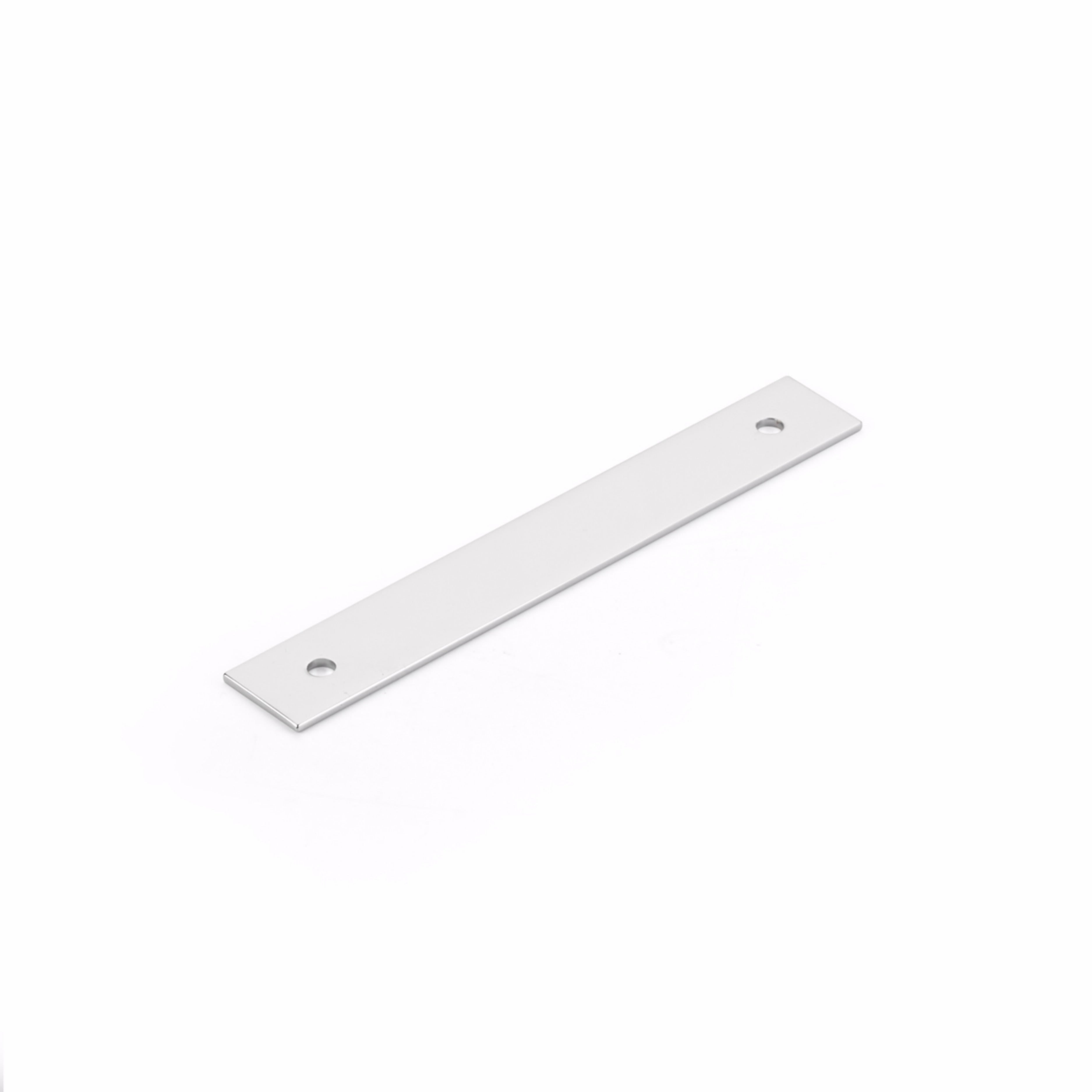 Schaub 5104B-26 4" Center to Center Pub House Backplate for Pull Polished Chrome Finish Sparrow Supply