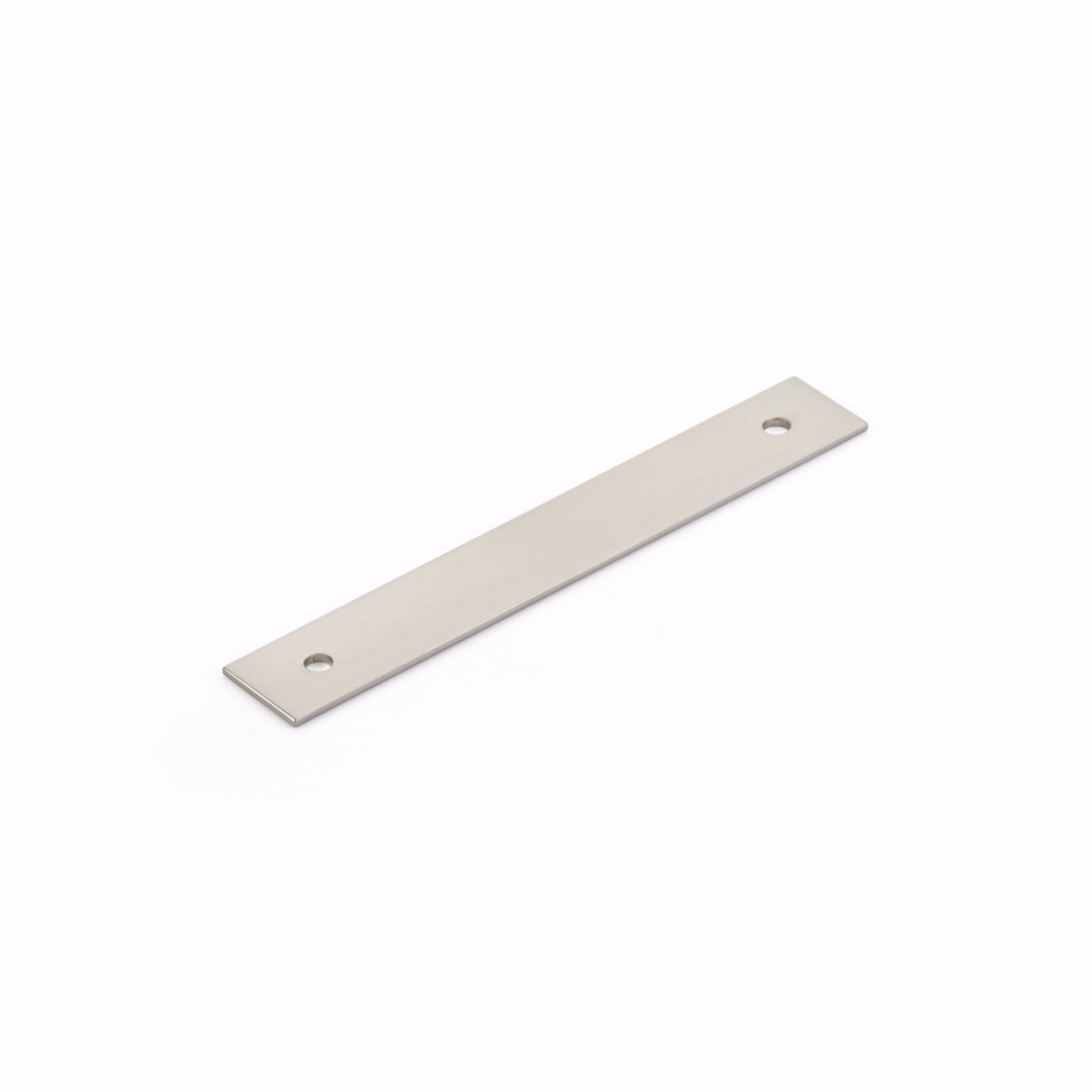 Schaub 5104B-BN 4" Center to Center Pub House Backplate for Pull Brushed Nickel Finish Sparrow Supply