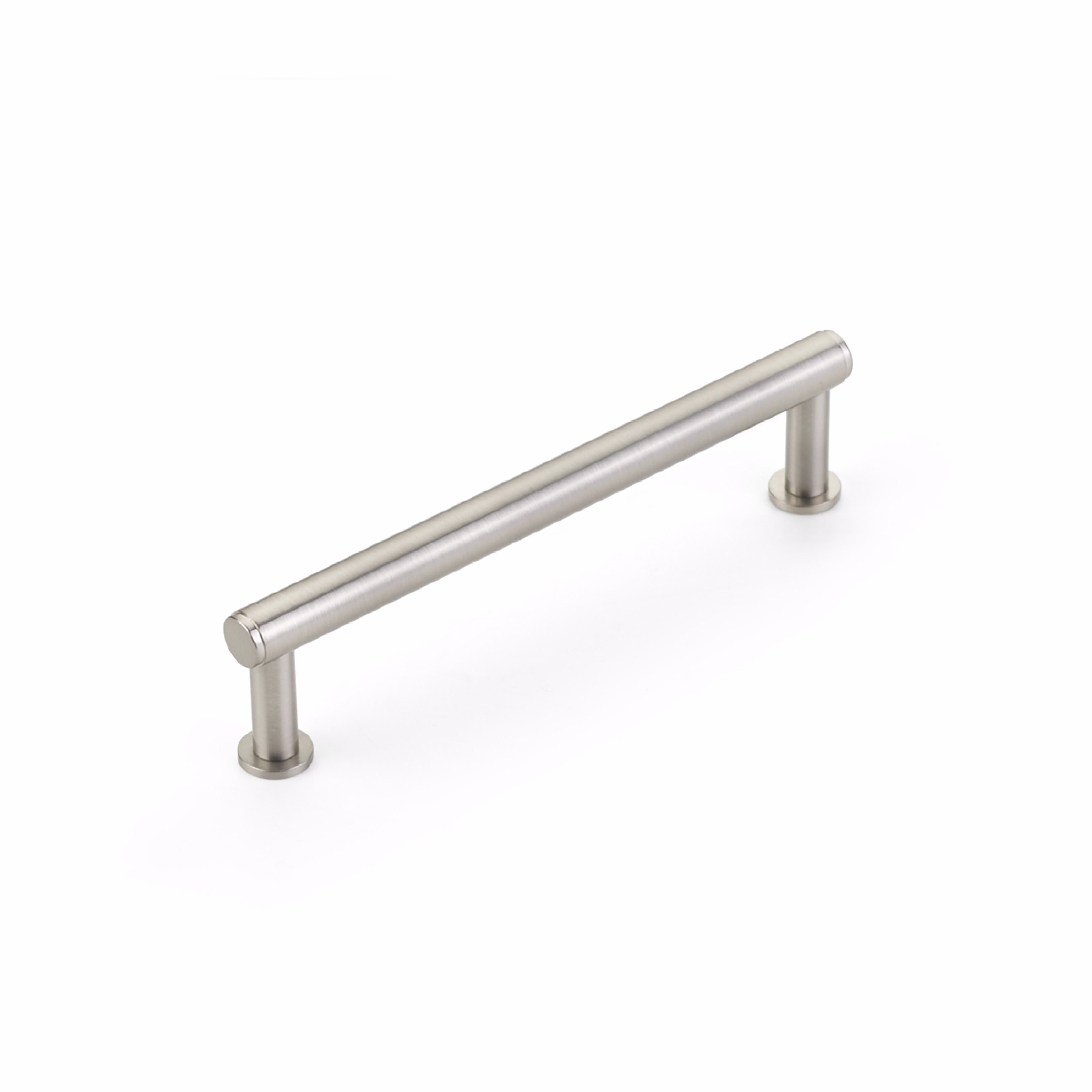 Schaub 5105-BN 5" Center to Center Pub House Cabinet Pull Brushed Nickel Finish Sparrow Supply