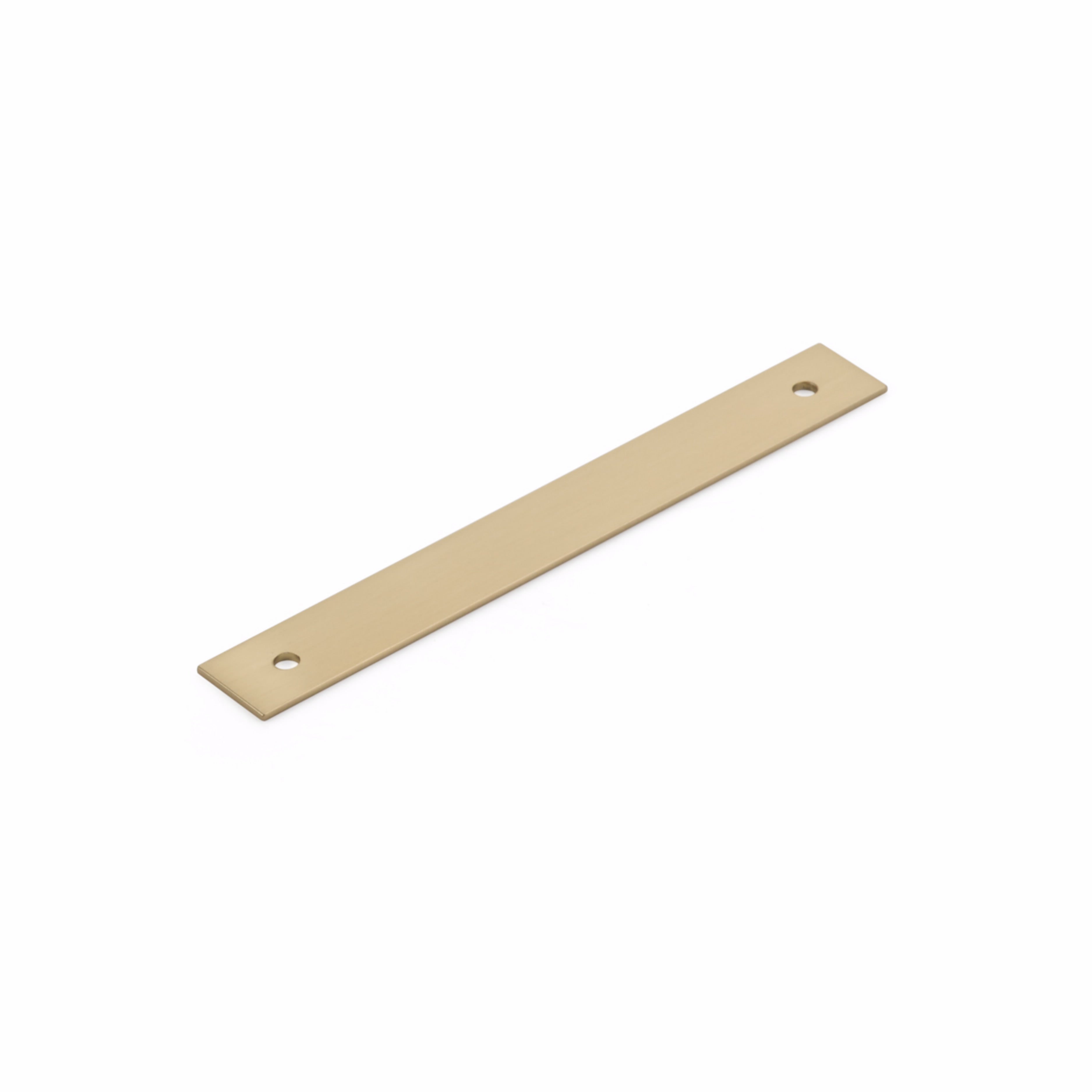 Schaub 5105B-SSB 5" Center to Center Pub House Backplate for Pull Signature Satin Brass Finish Sparrow Supply