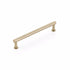 Schaub 5106-SSB 6" Center to Center Pub House Cabinet Pull Signature Satin Brass Finish Sparrow Supply