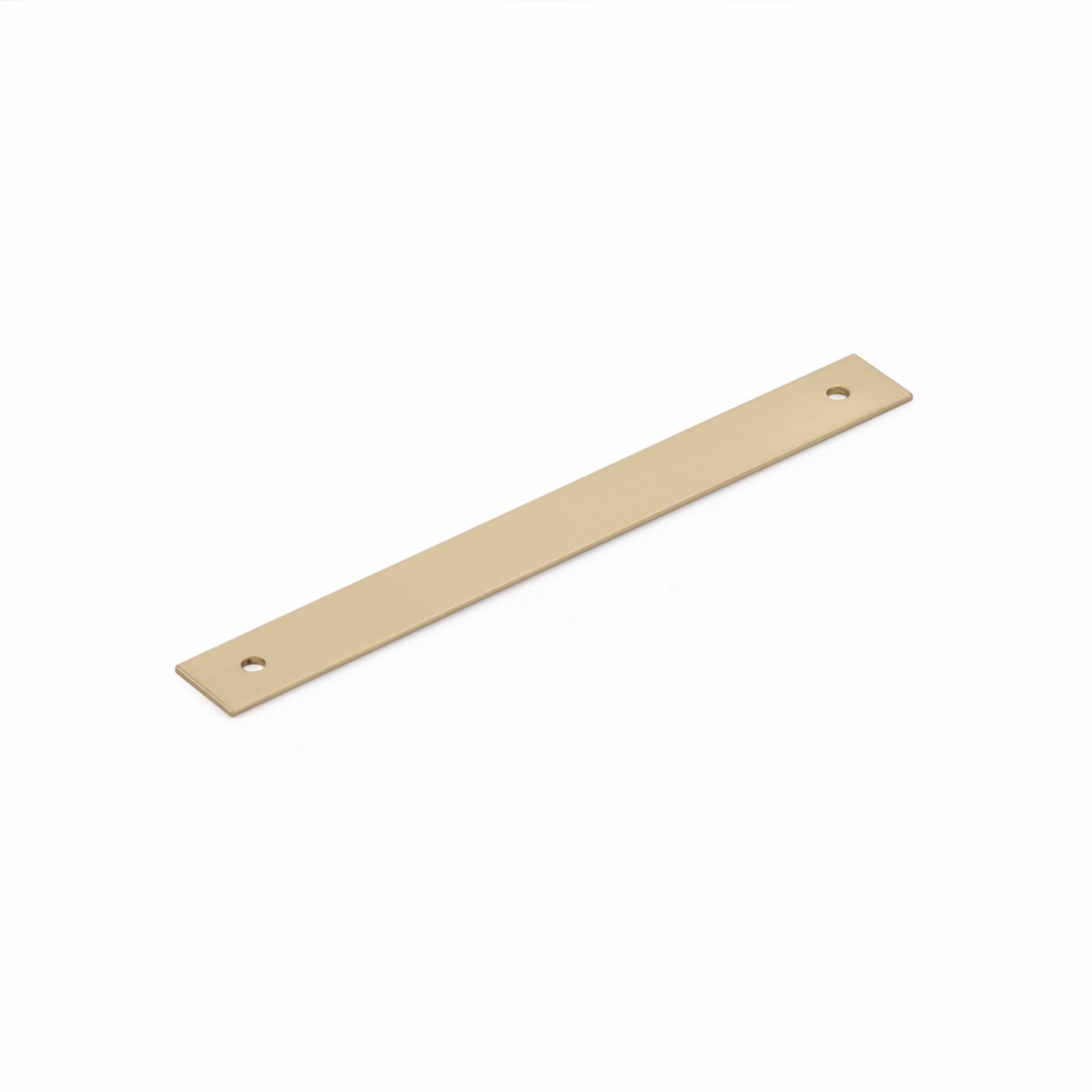 Schaub 5106B-SSB 6" Center to Center Pub House Backplate for Pull Signature Satin Brass Finish Sparrow Supply