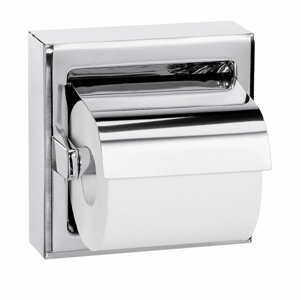 Bradley 5107-000000 Toilet Tissue Disp, Single Roll, Hinged Hood Sparrow Supply