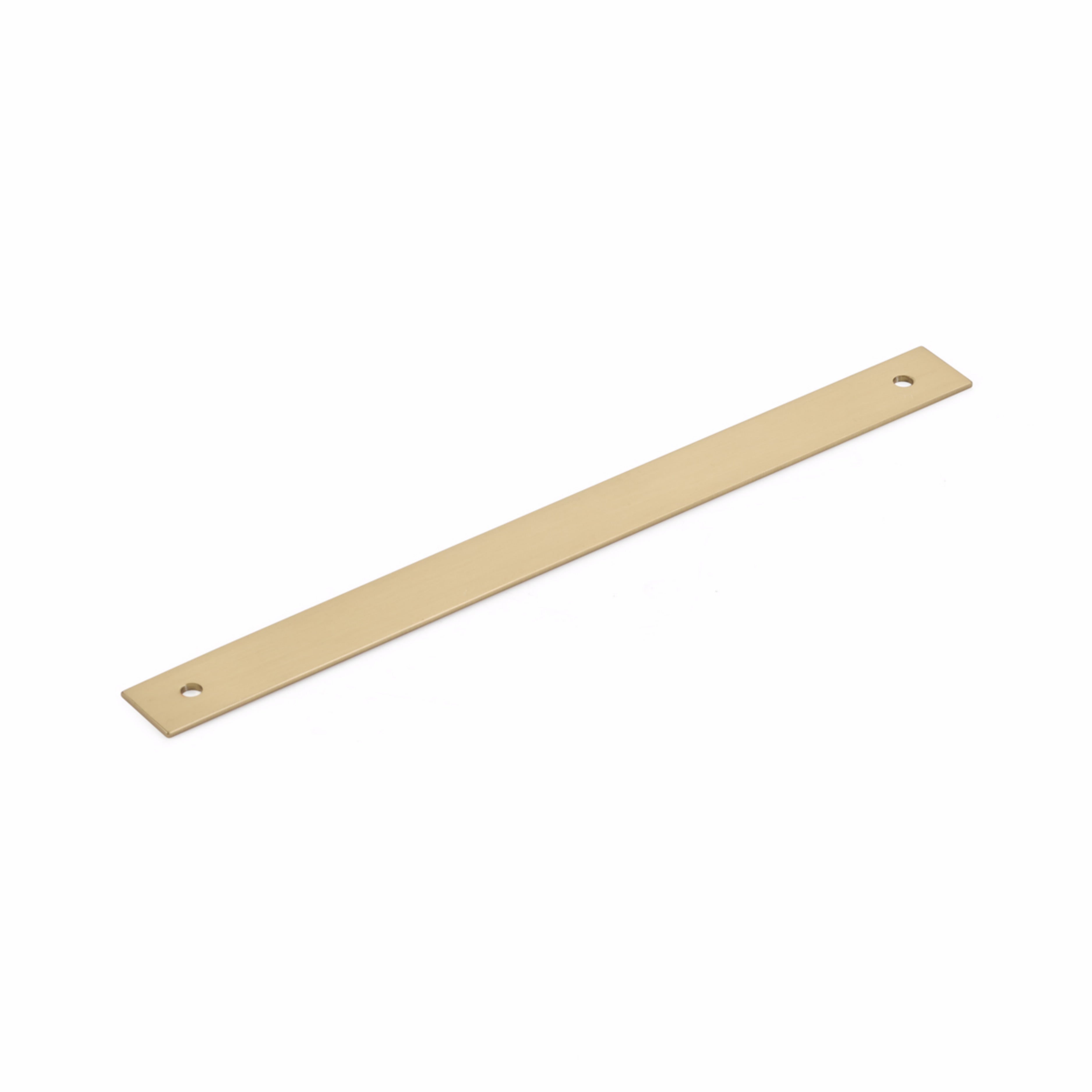 Schaub 5108B-SSB 8" Center to Center Pub House Backplate for Pull Signature Satin Brass Finish Sparrow Supply