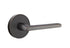 Emtek 5109HLOUS10BLH Helios Lever Left Hand 2-3/8" Backset Passage with Disk Rose for 1-1/4" to 2" Door Oil Rubbed Bronze Finish Sparrow Supply
