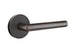 Emtek 5109STUUS10BRH Stuttgart Lever Right Hand 2-3/8" Backset Passage with Disk Rose for 1-1/4" to 2" Door Oil Rubbed Bronze Finish Sparrow Supply