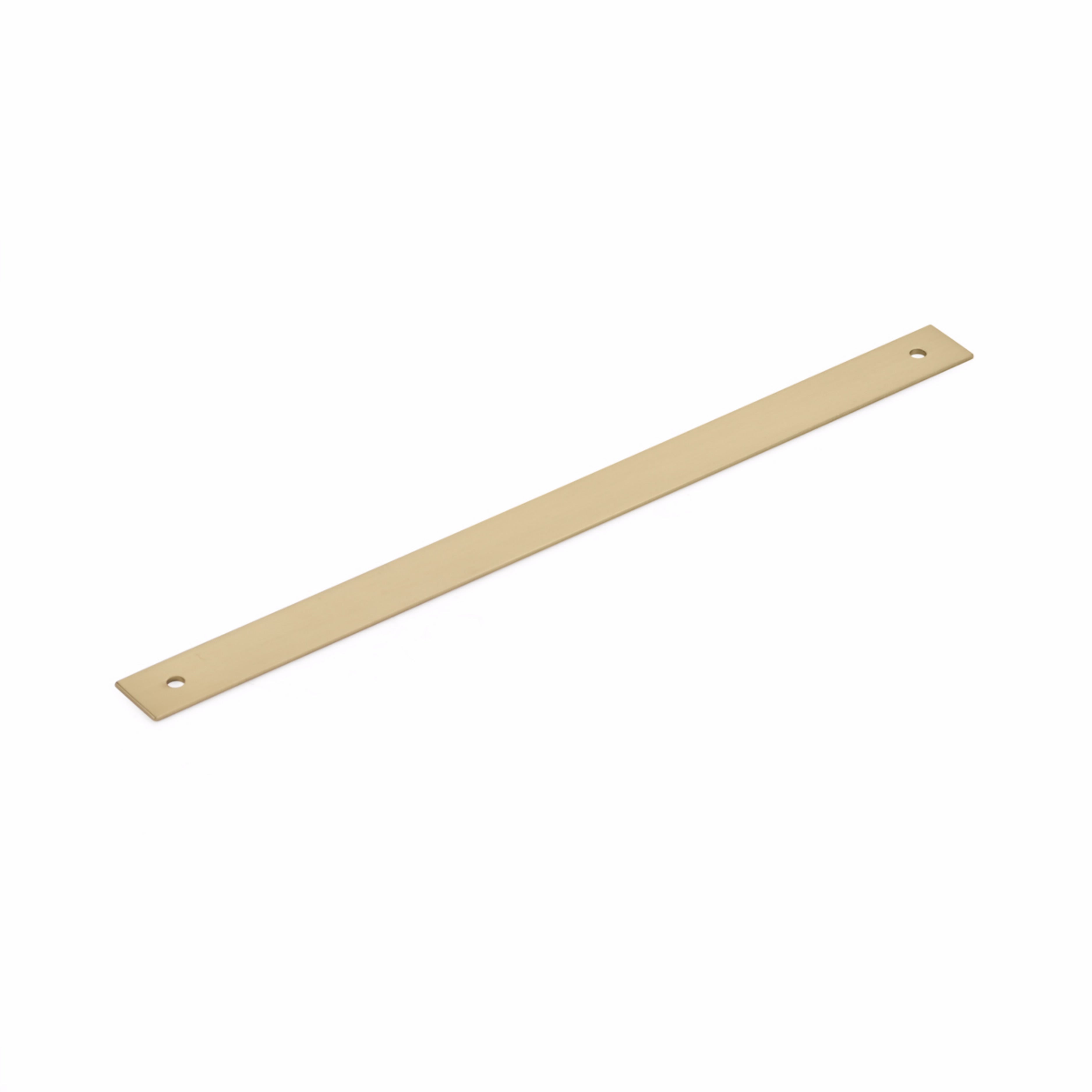 Schaub 5110B-SSB 10" Center to Center Pub House Backplate for Pull Signature Satin Brass Finish Sparrow Supply
