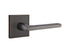 Emtek 5110HLOUS10BRH Helios Lever Right Hand 2-3/8" Backset Passage with Square Rose for 1-1/4" to 2" Door Oil Rubbed Bronze Finish Sparrow Supply