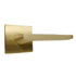 Emtek 5110HLOUS4RH Helios Lever Right Hand 2-3/8" Backset Passage with Square Rose for 1-1/4" to 2" Door Satin Brass Finish Sparrow Supply