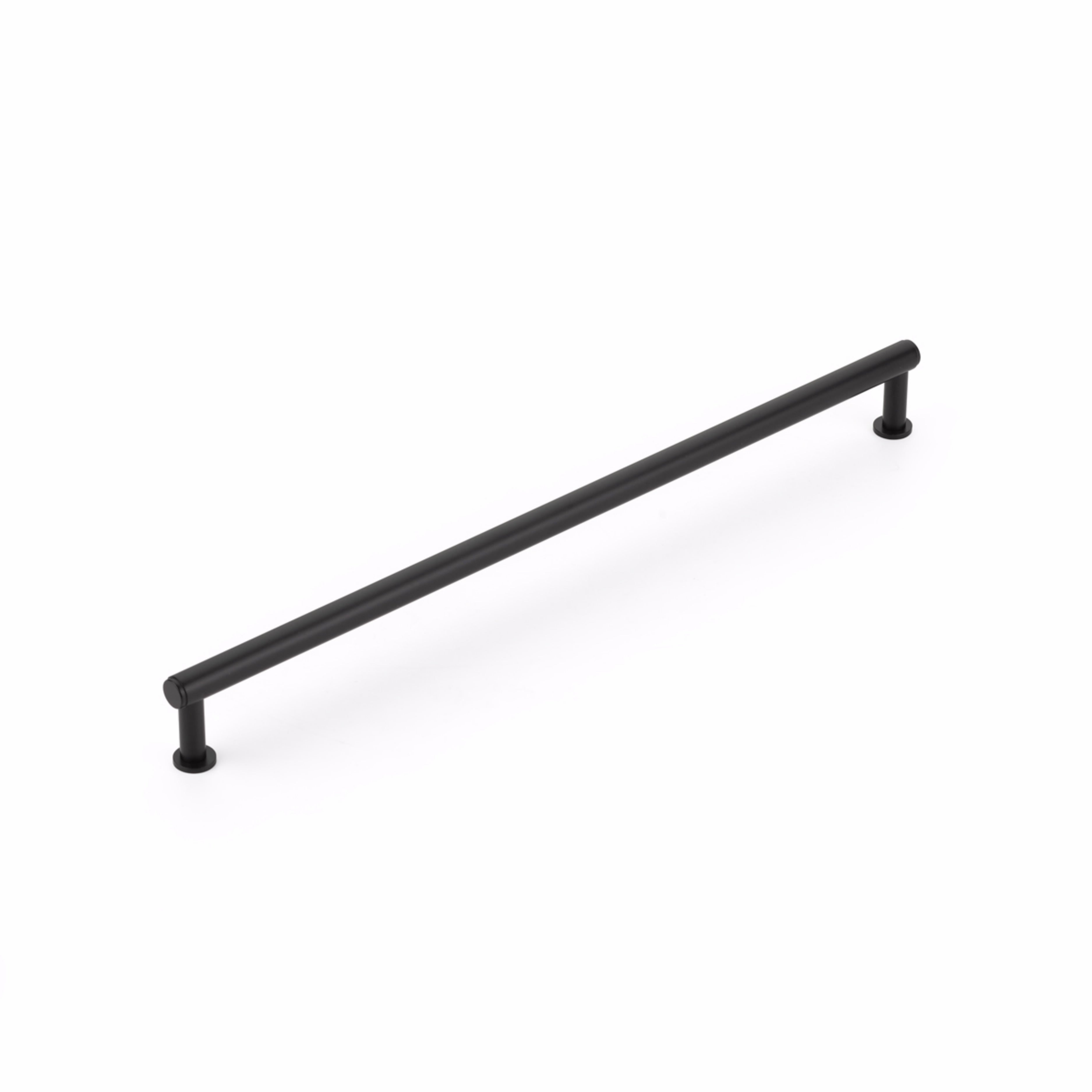 Schaub 5112-MB 12" Center to Center Pub House Cabinet Pull Matte Black Finish Sparrow Supply