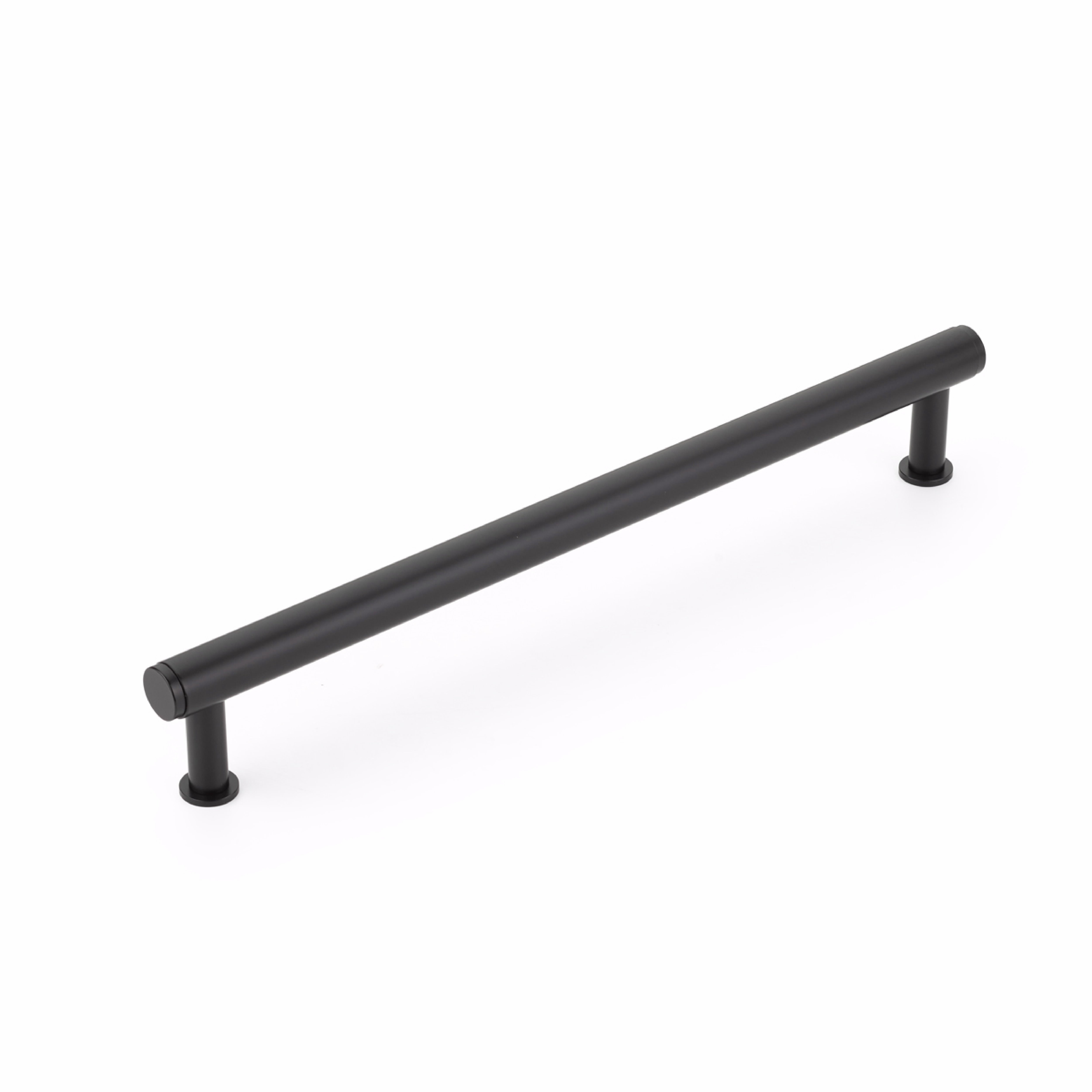 Schaub 5112A-MB 12" Center to Center Pub House Appliance Pull Matte Black Finish Sparrow Supply