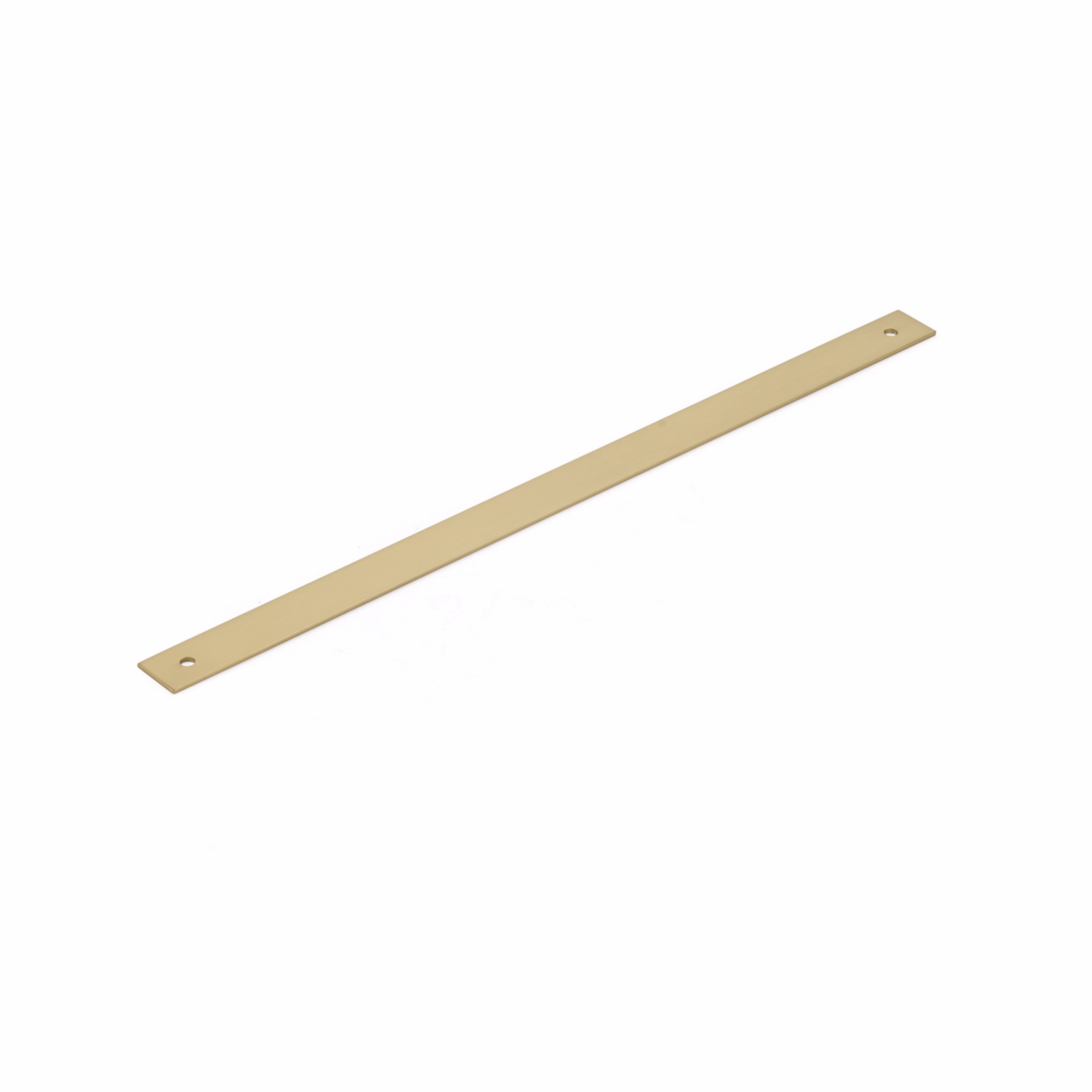 Schaub 5112AB-SSB 12" Center to Center Pub House Backplate for Appliance Pull Signature Satin Brass Finish Sparrow Supply