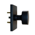 Emtek 5112FRKUS19 Freestone Knob 2-3/8" Backset Passage with Modern Rectangular Rose for 1-1/4" to 2" Door Flat Black Finish Sparrow Supply