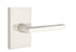 Emtek 5112HLOUS15RH Helios Lever Right Hand 2-3/8" Backset Passage with Modern Rectangular Rose for 1-1/4" to 2" Door Satin Nickel Finish Sparrow Supply