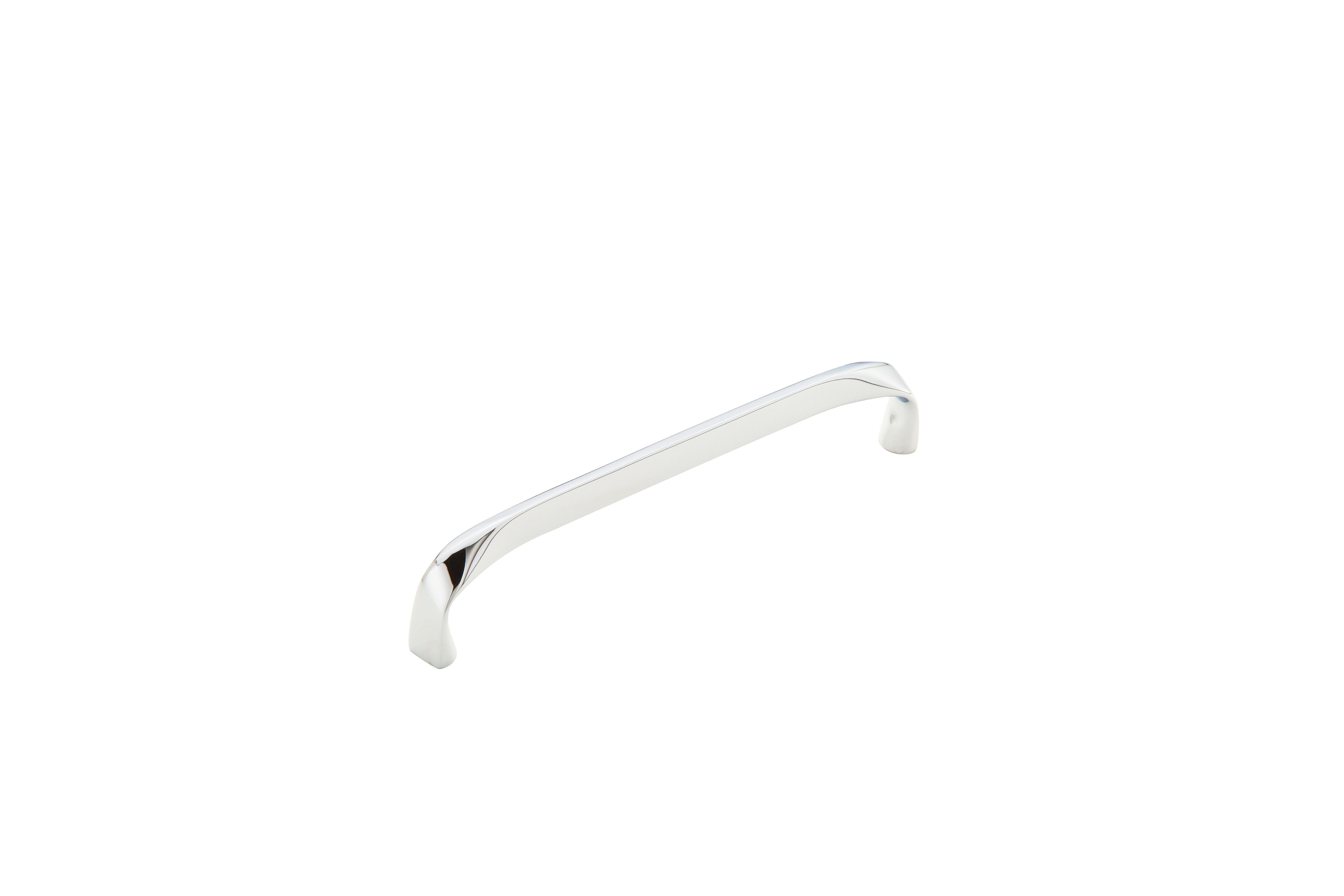Schaub 512-26 6" Center to Center Arched Italian Contemporary Cabinet Pull Polished Chrome Finish Sparrow Supply