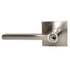 Emtek 5122HLOUS15LH Helios Lever Left Hand 2-3/8" and 2-3/4" Backset Keyed Entry with Square Rose for 1-3/8" to 2-1/16" Door Satin Nickel Finish Sparrow Supply